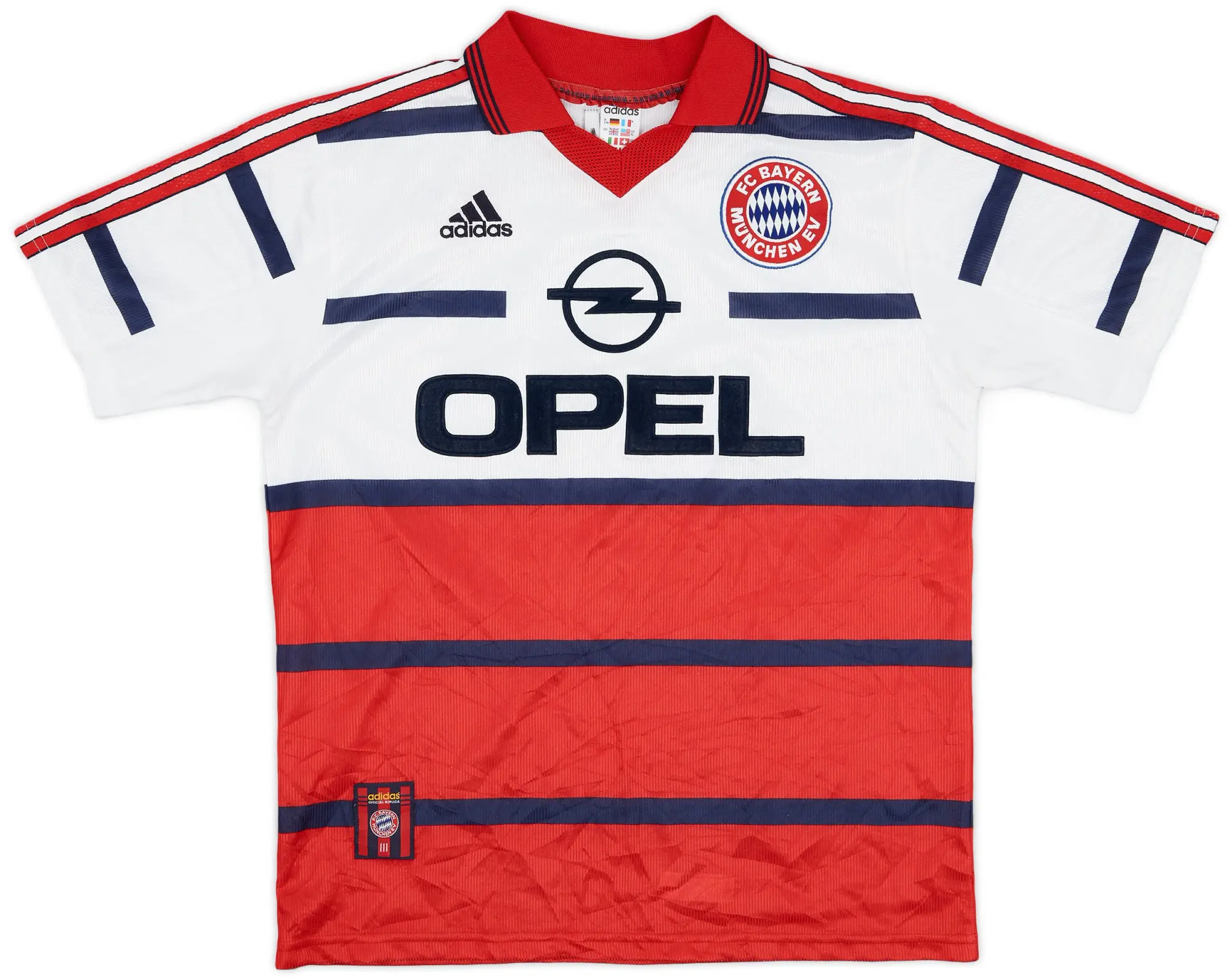 adidas 1998-00 Bayern Munich Away Shirt - 9/10 - (XL.Boys)