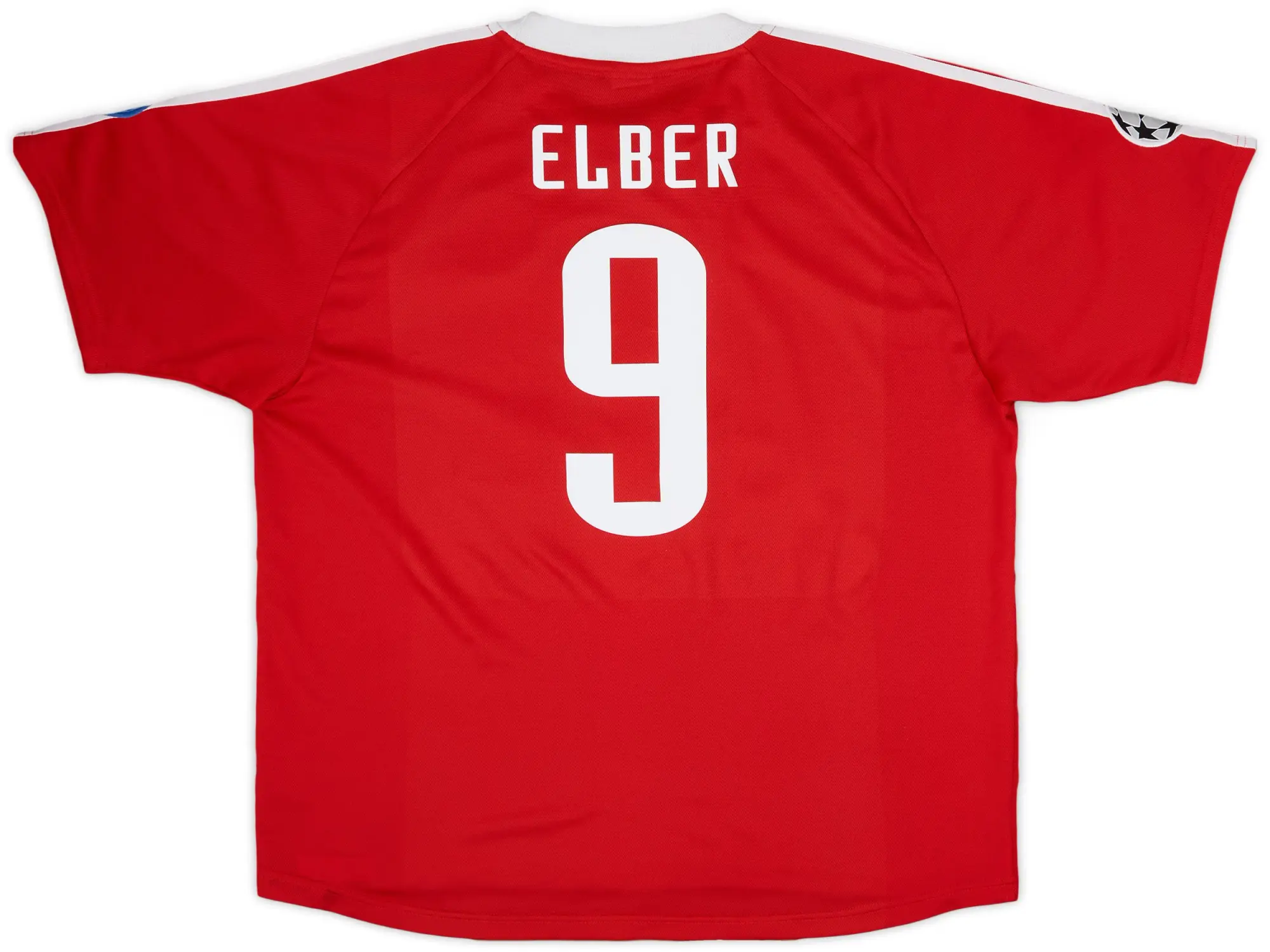adidas 2000-01 Bayern Munich CL Home Shirt Elber #9 - 6/10 - (XL)