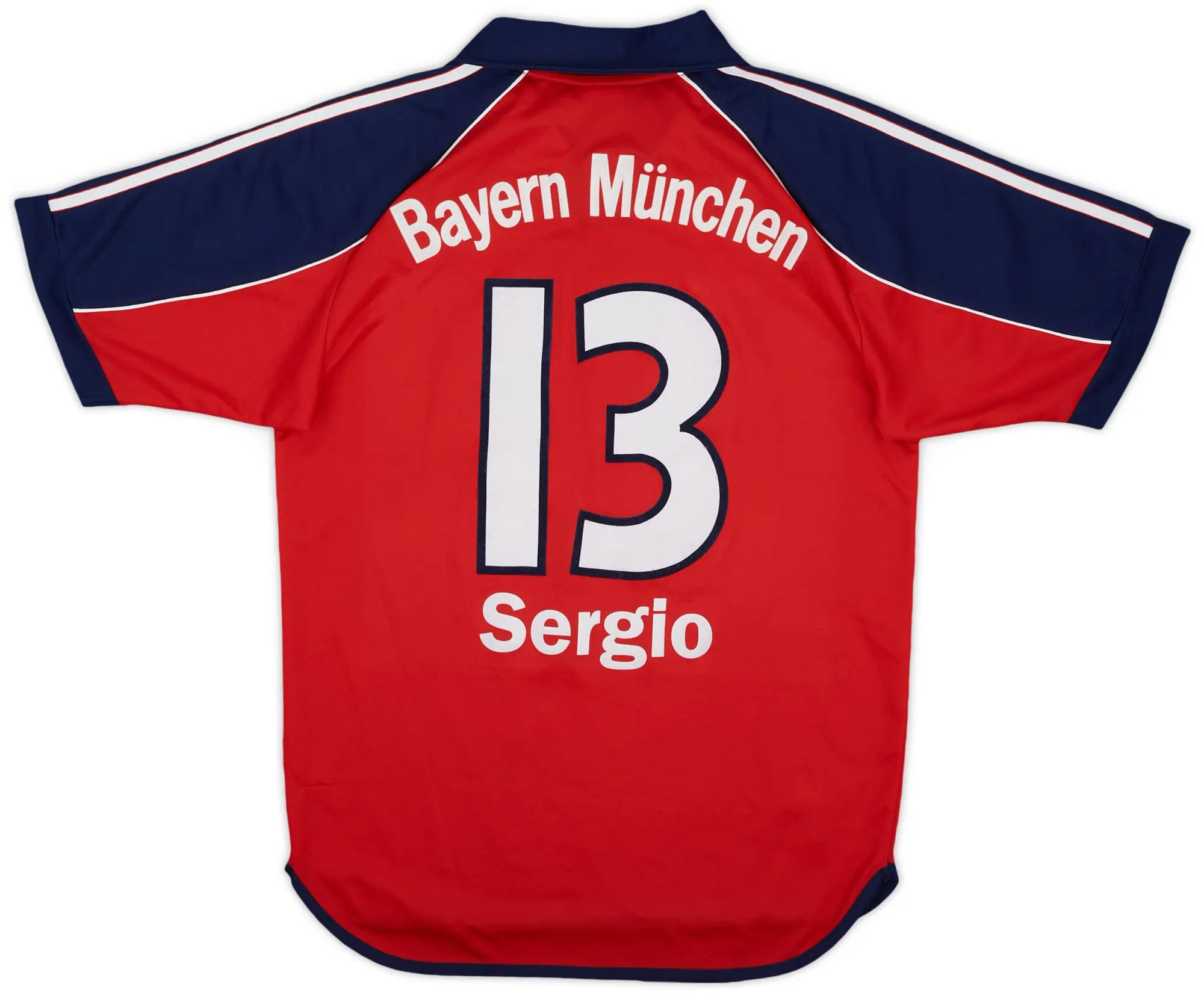 adidas 1999-01 Bayern Munich Home Shirt Sergio #13 - 8/10 - (S)