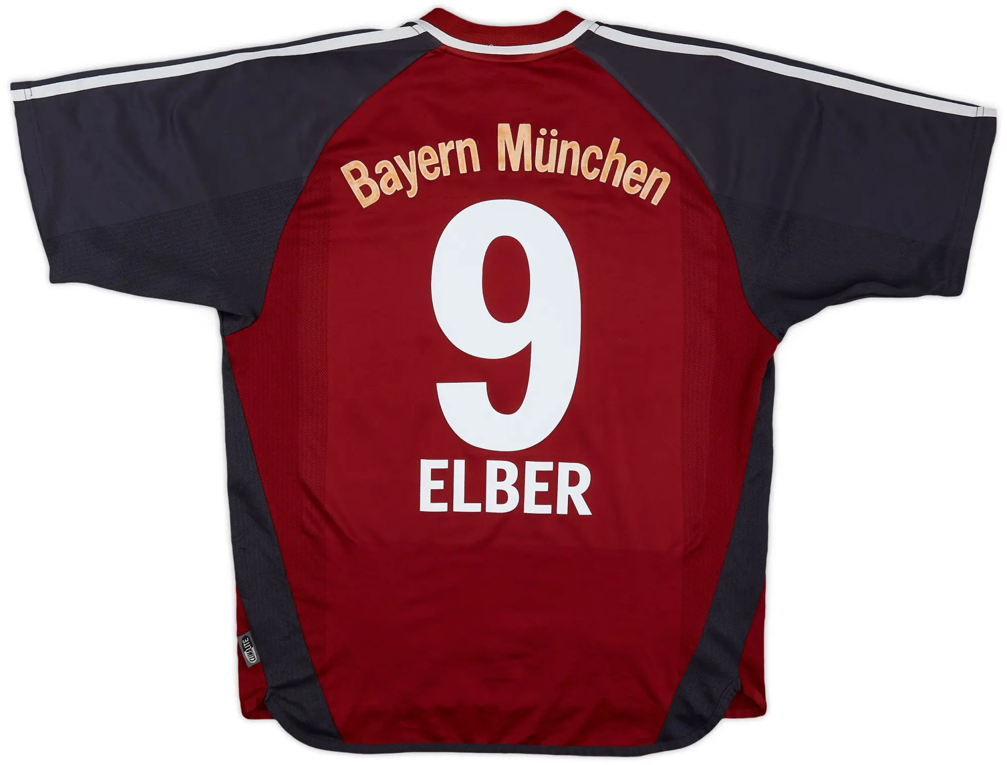 adidas 2001-02 Bayern Munich Home Shirt Elber #9 - 6/10 - (M)