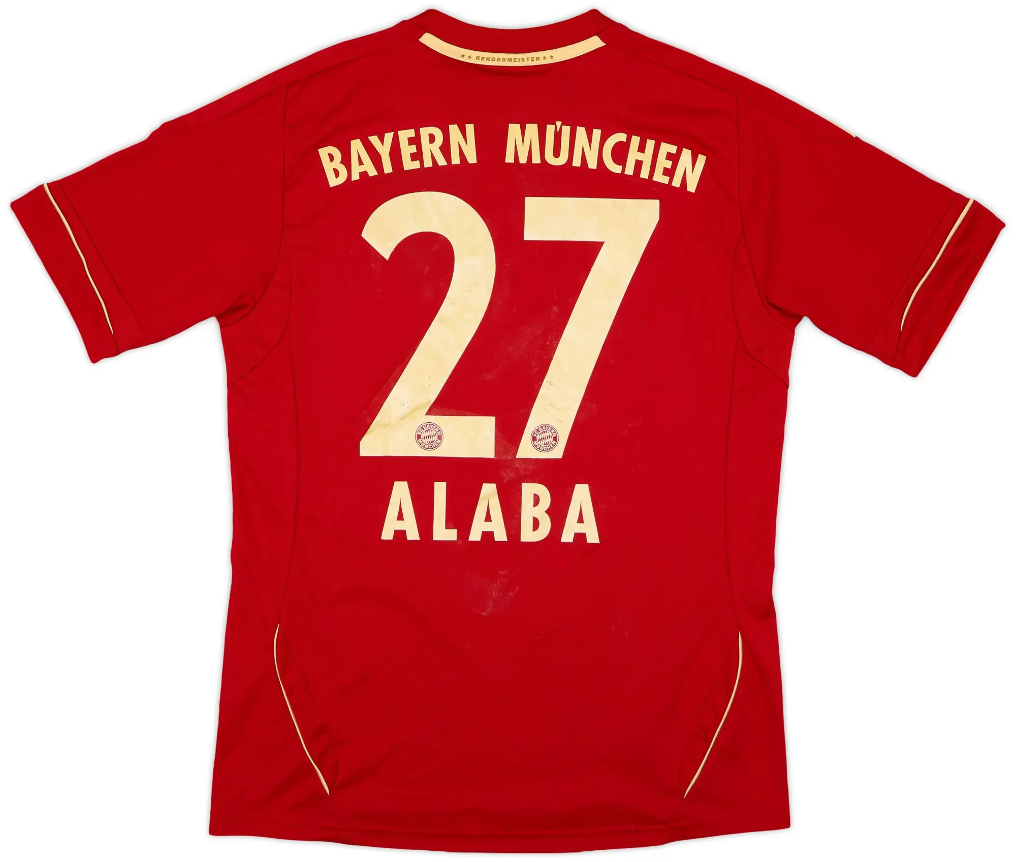 adidas 2011-13 Bayern Munich Home Shirt Alaba #27 - 5/10 - (XL.Boys)