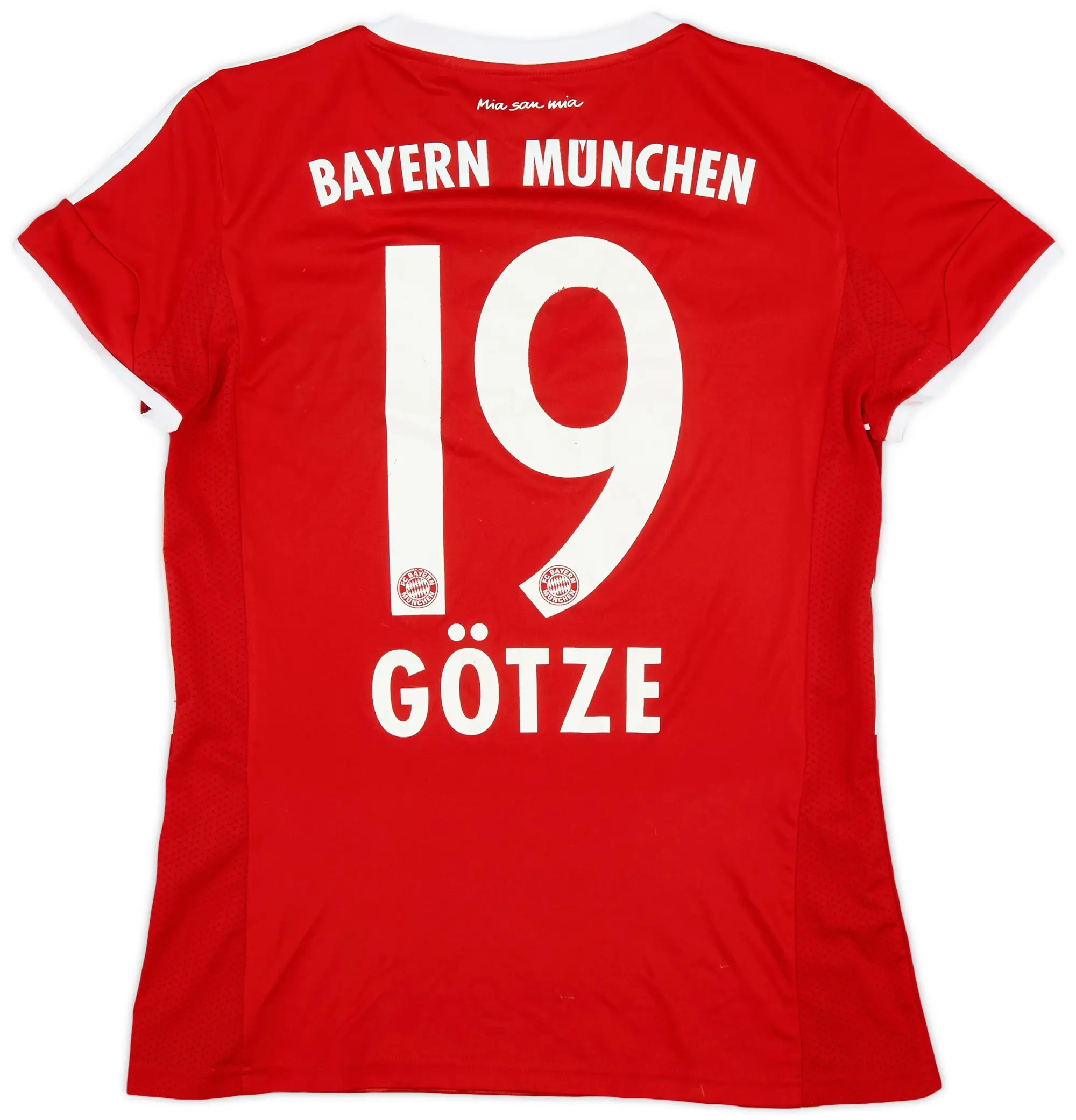 adidas 2013-14 Bayern Munich Home Shirt Gotze #19 - 7/10 - (Women's M)