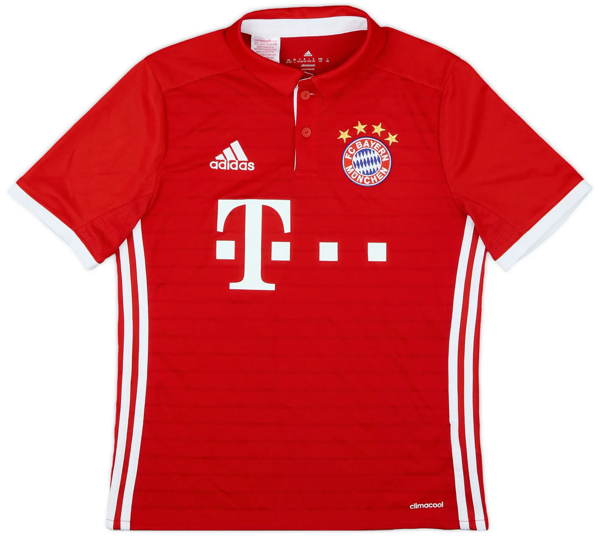 adidas 2016-17 Bayern Munich Home Shirt - 8/10 - (L.Boys)