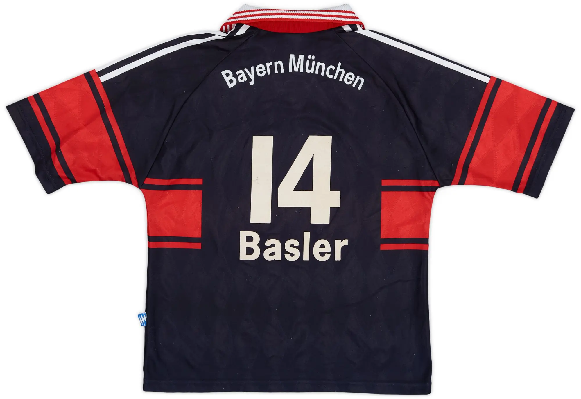 adidas 1997-99 Bayern Munich Home Shirt Basler #14 - 7/10 - (Y)