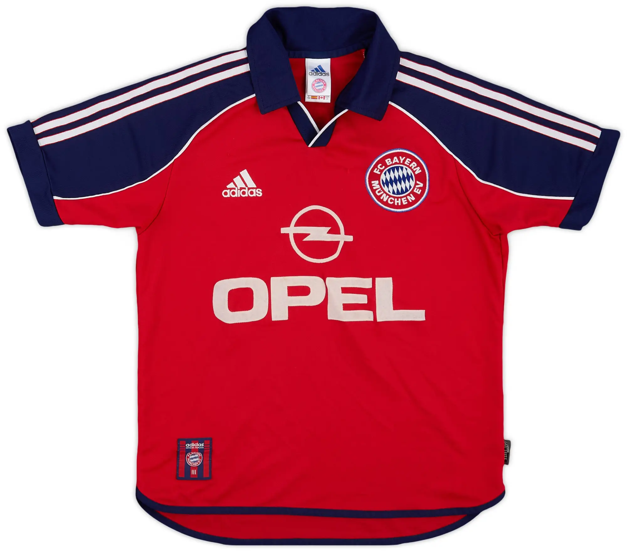 adidas 1999-01 Bayern Munich Home Shirt - 7/10 - (Y)