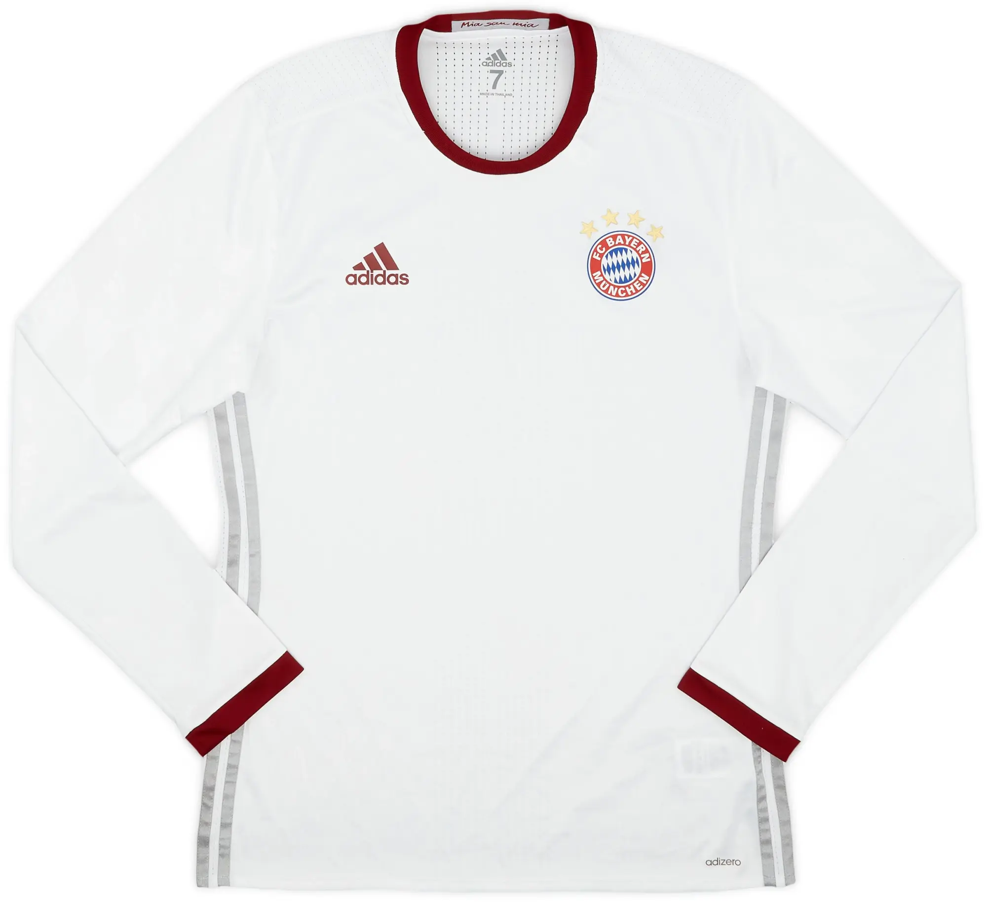 adidas 2016-17 Bayern Munich Player Issue Third L/S Shirt - 9/10 - (M/L)