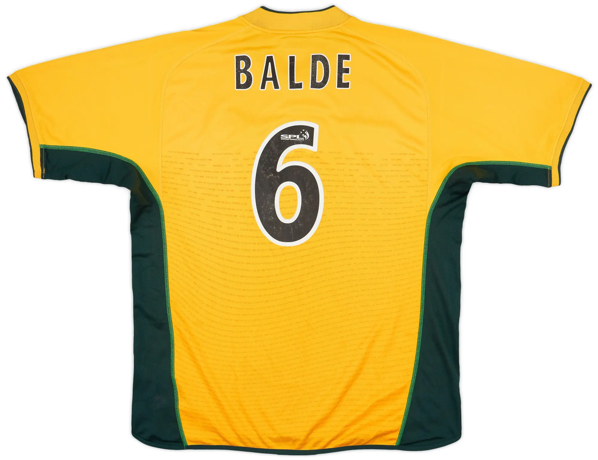 Umbro 2002-03 Celtic Away Shirt Balde #6 - 4/10 - (XL)