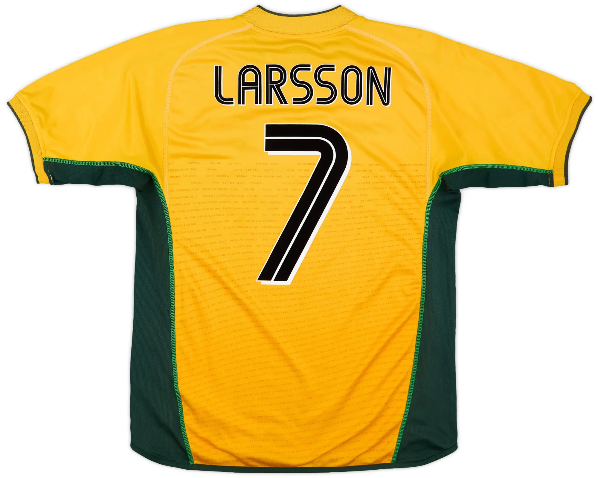 Umbro 2002-03 Celtic Away Shirt Larsson #7 - 7/10 - (M)