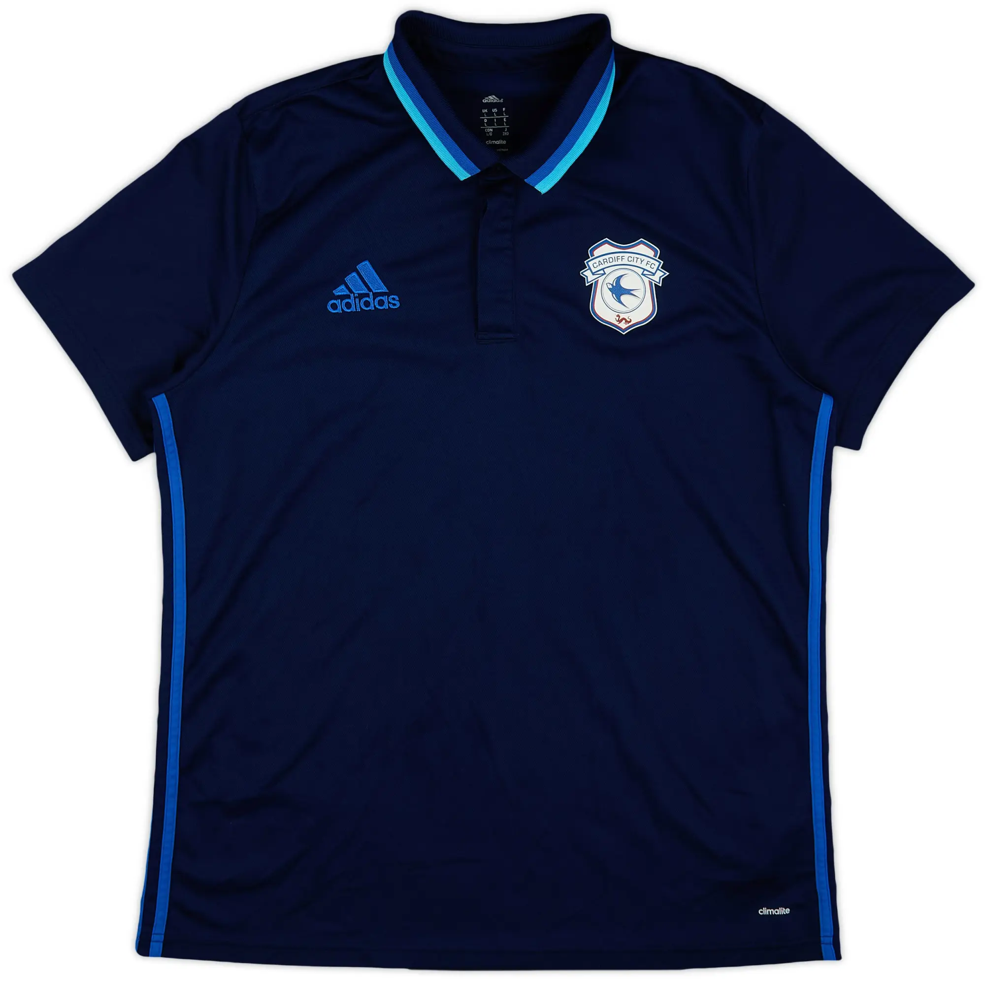 2016-17 Cardiff adidas Polo Shirt - 9/10 - (L)