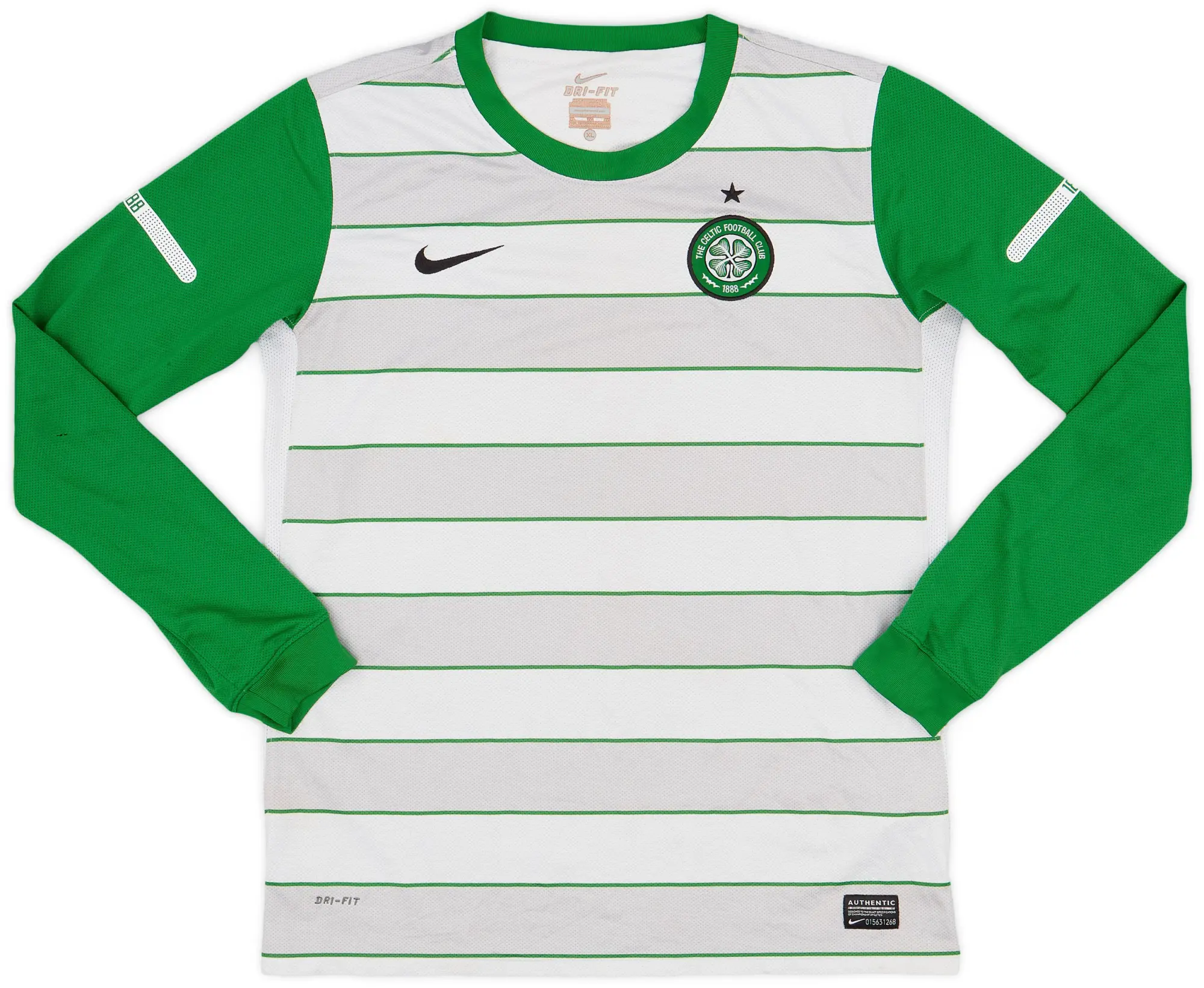 Nike 2011-12 Celtic Away L/S Shirt - 6/10 - (XL.Boys)