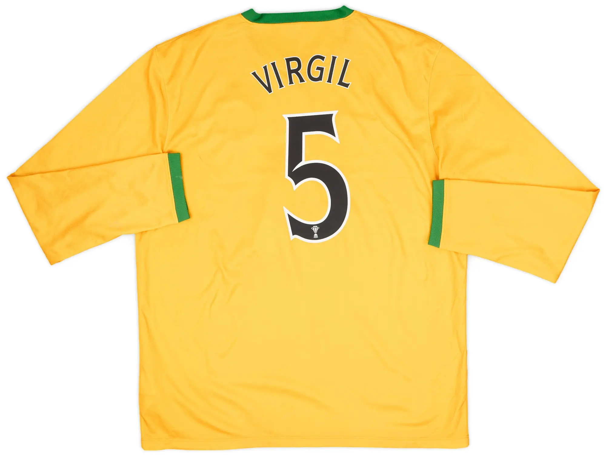 Nike 2013-14 Celtic Away L/S Shirt Virgil #5 - 6/10 - (XL)