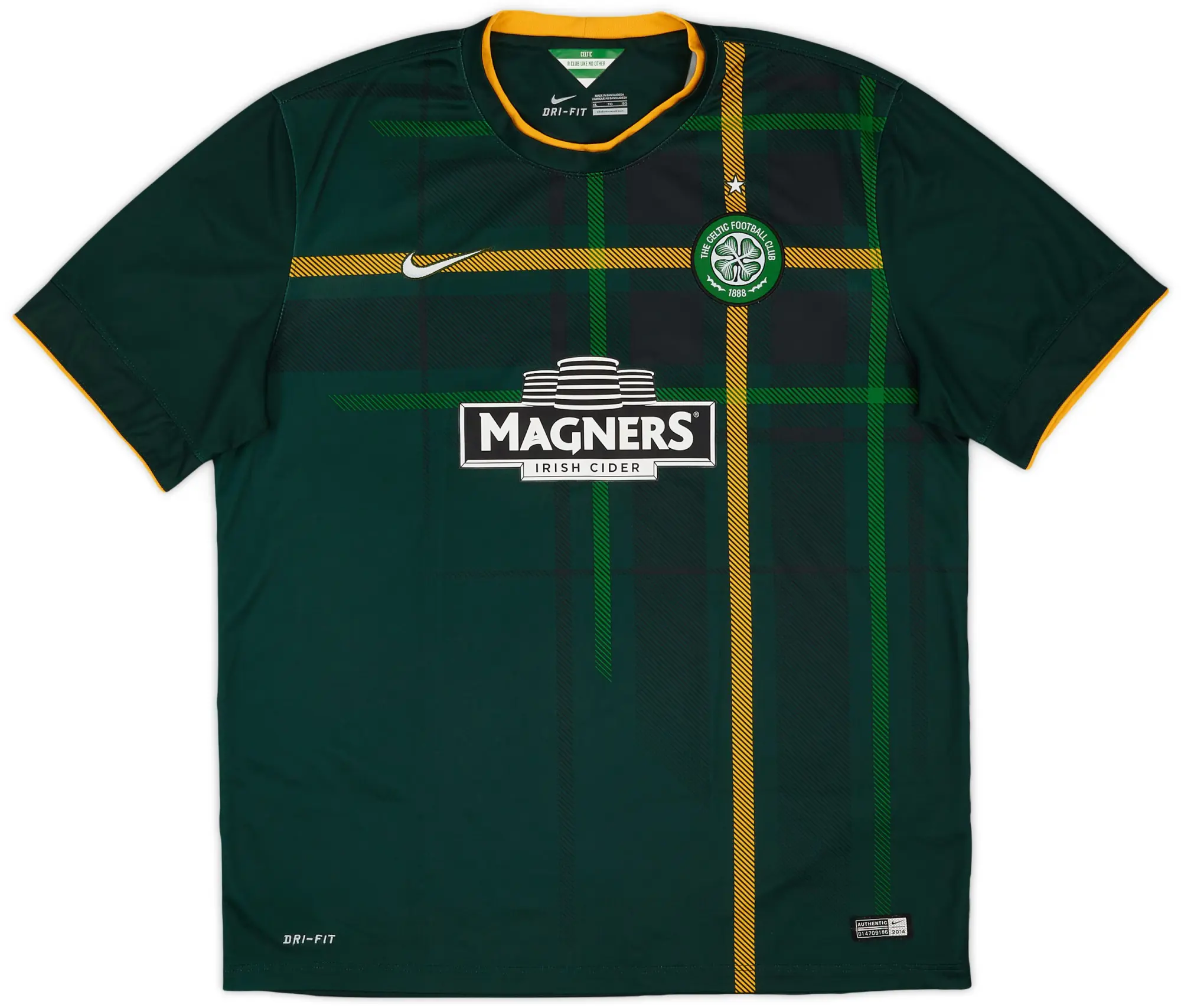 Nike 2014-15 Celtic Away Shirt - 8/10 - (XL)