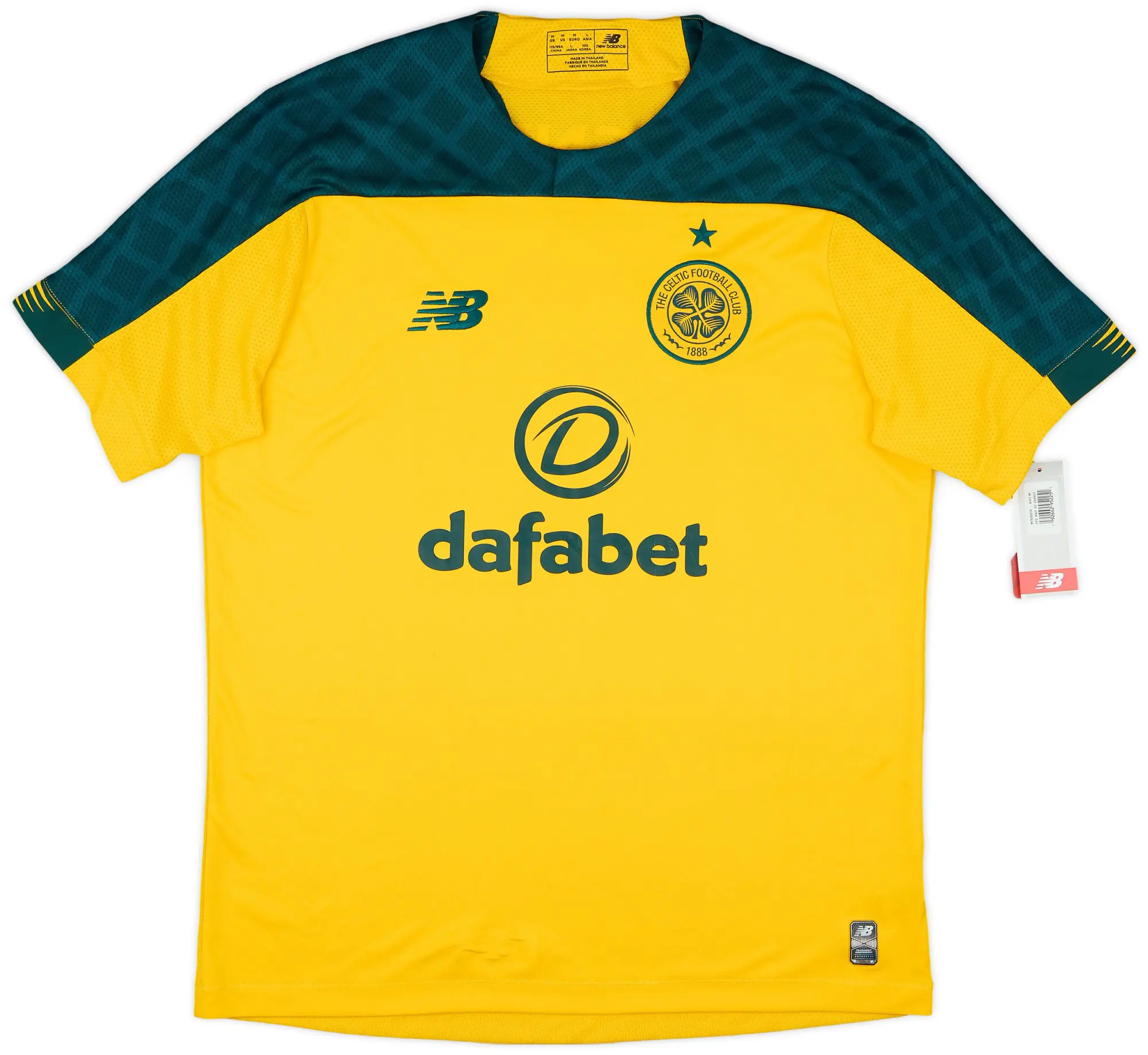 NewBalance 2019-20 Celtic Away Shirt (M)