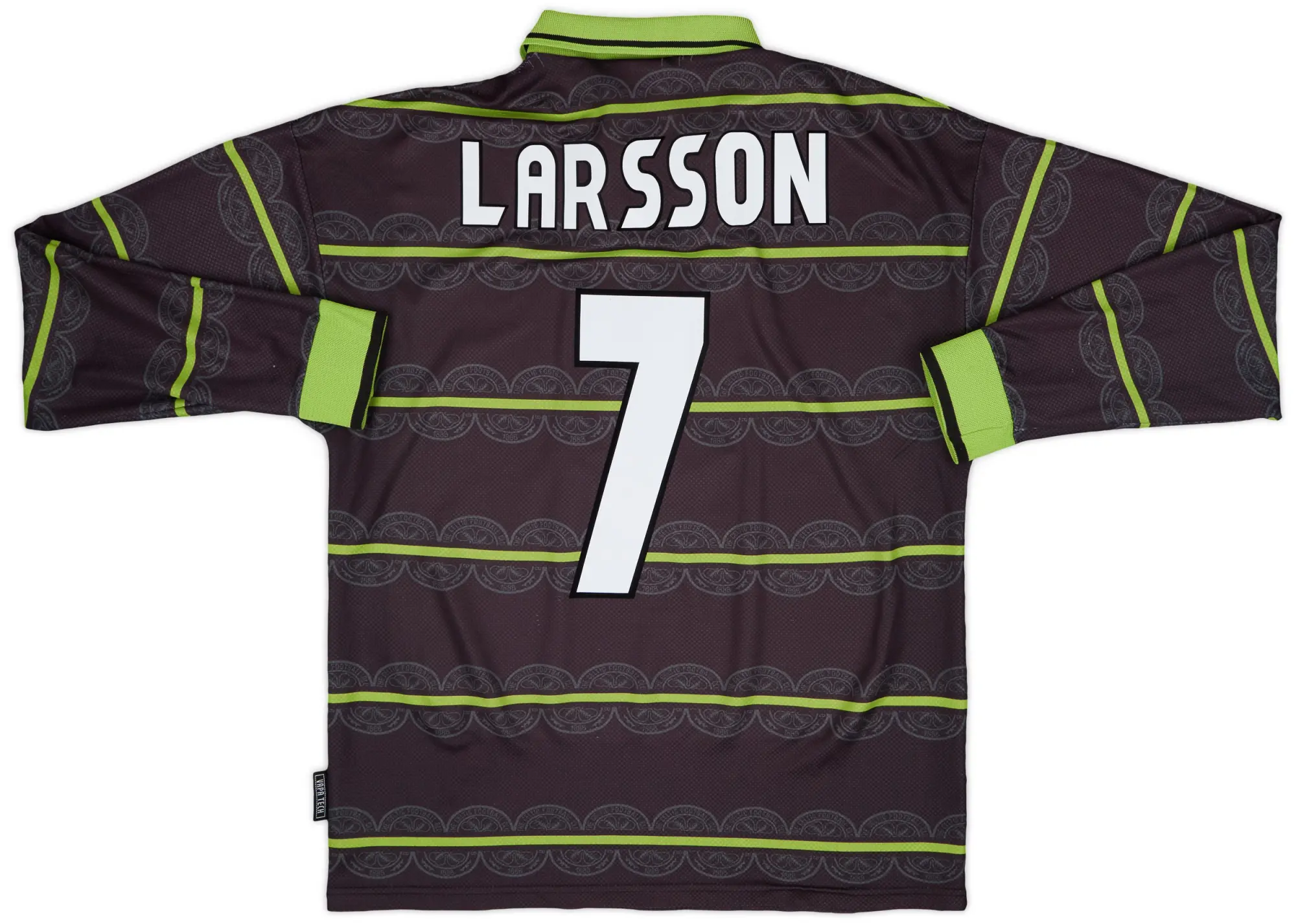 Umbro 1998-99 Celtic Away L/S Shirt Larsson #7 - 7/10 - (L)