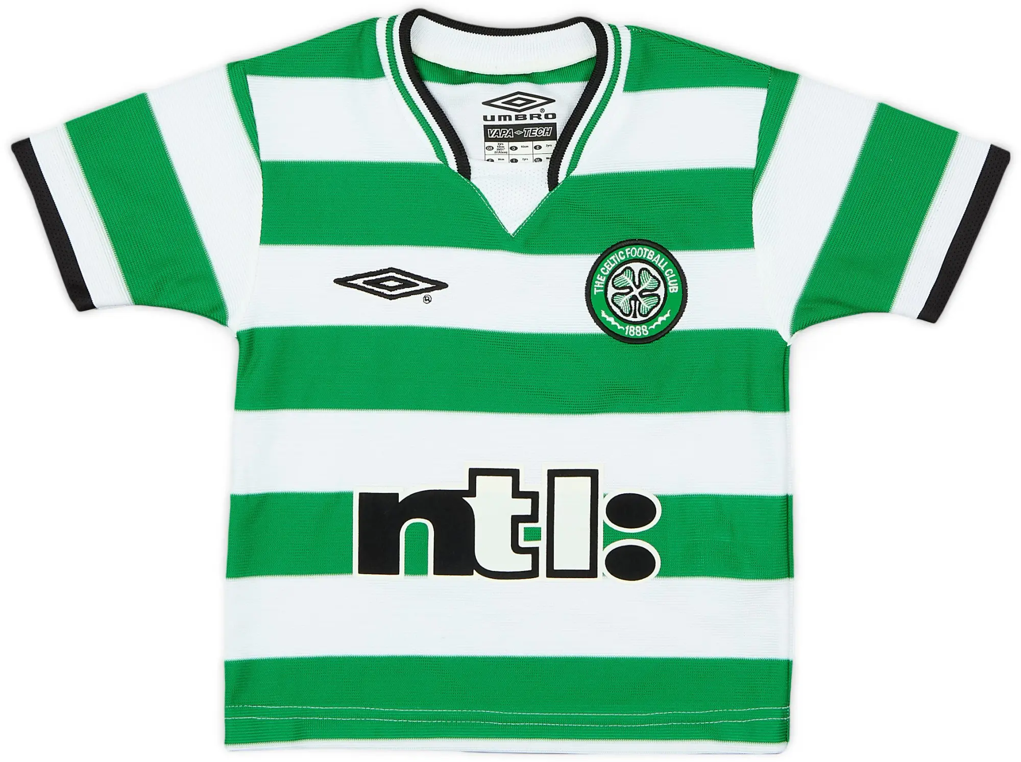 Umbro 2001-03 Celtic Home Shirt - 8/10 - (2 Years)