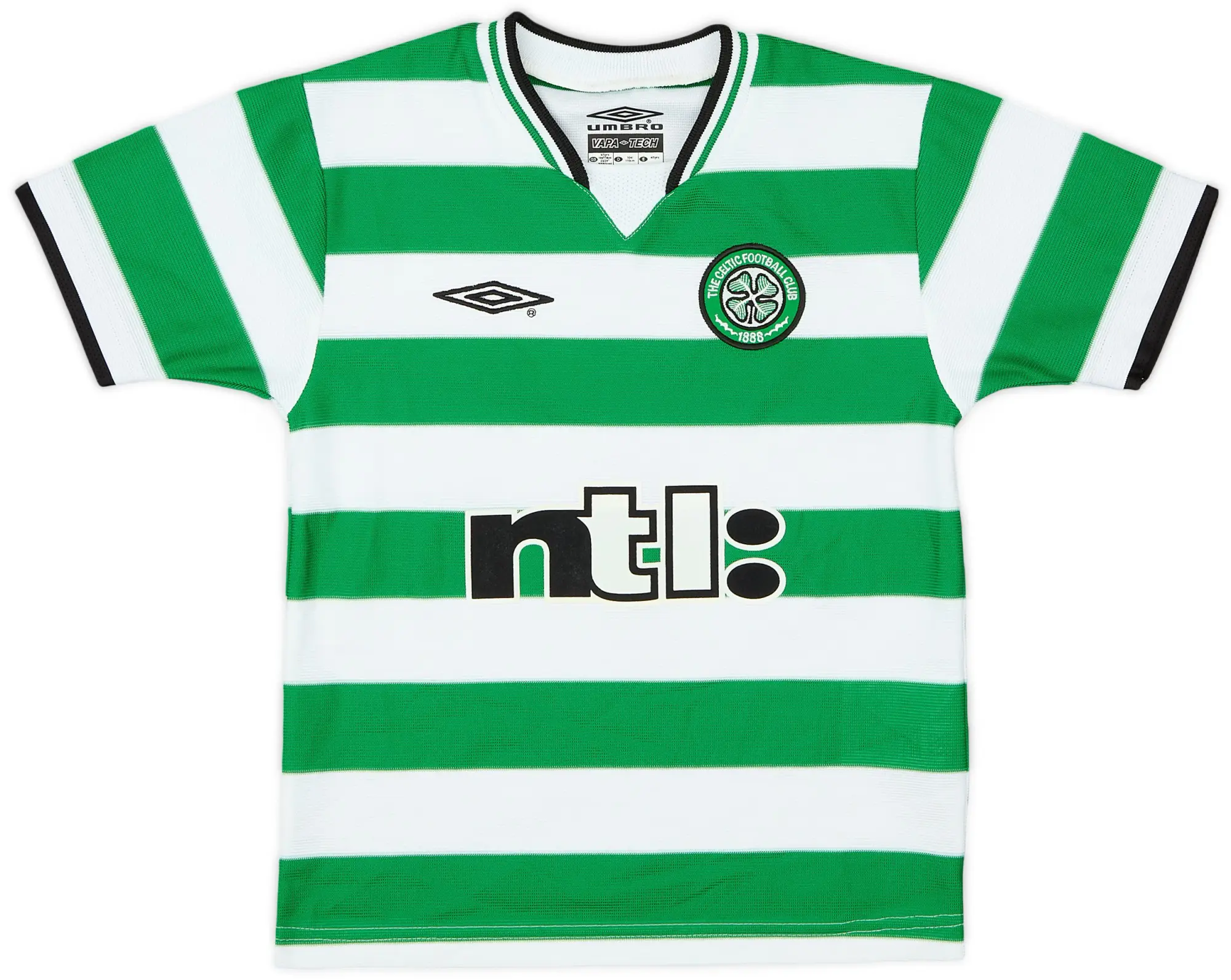 Umbro 2001-03 Celtic Home Shirt - 6/10 - (4-5 Years)