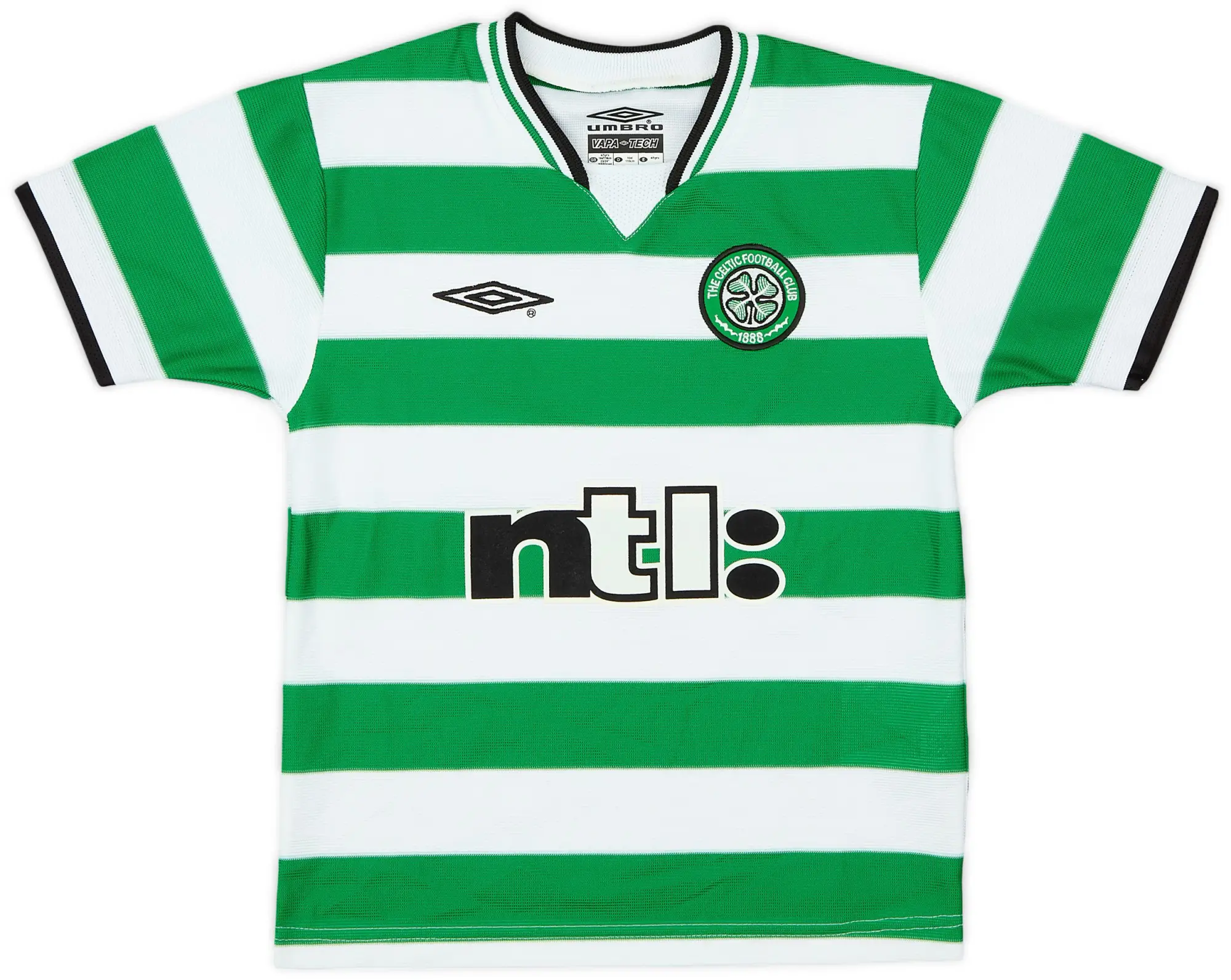 Umbro 2001-03 Celtic Home Shirt - 8/10 - (4-5 Years)