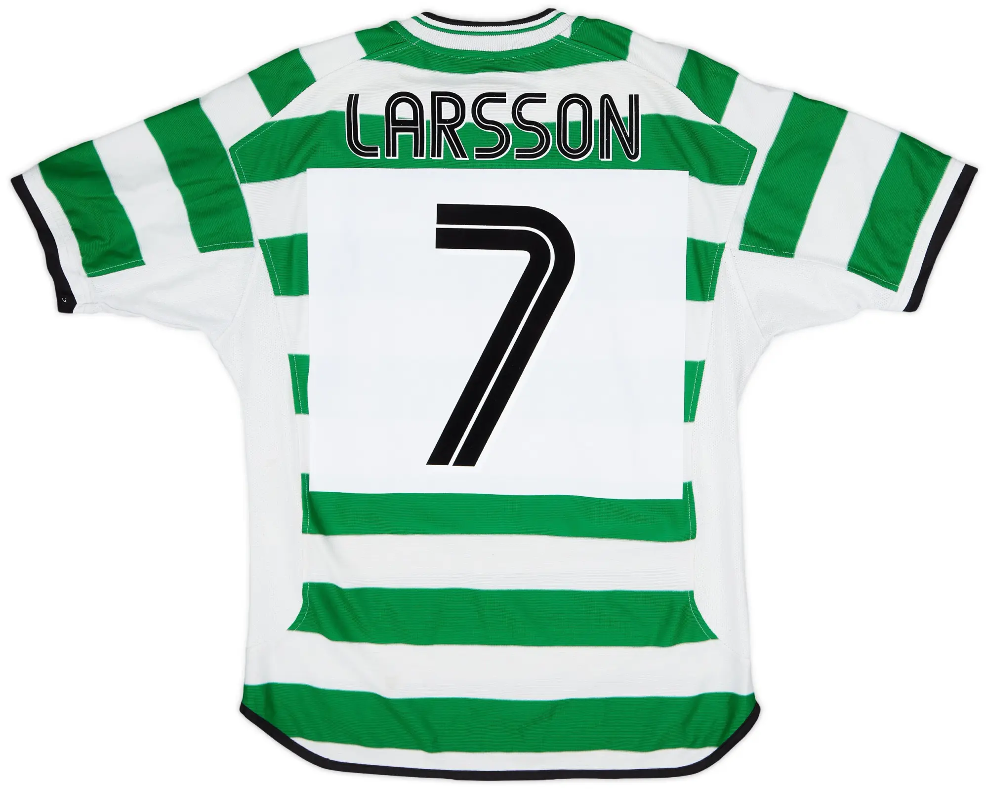 Umbro 2001-03 Celtic Home Shirt Larsson #7 - 6/10 - (M)