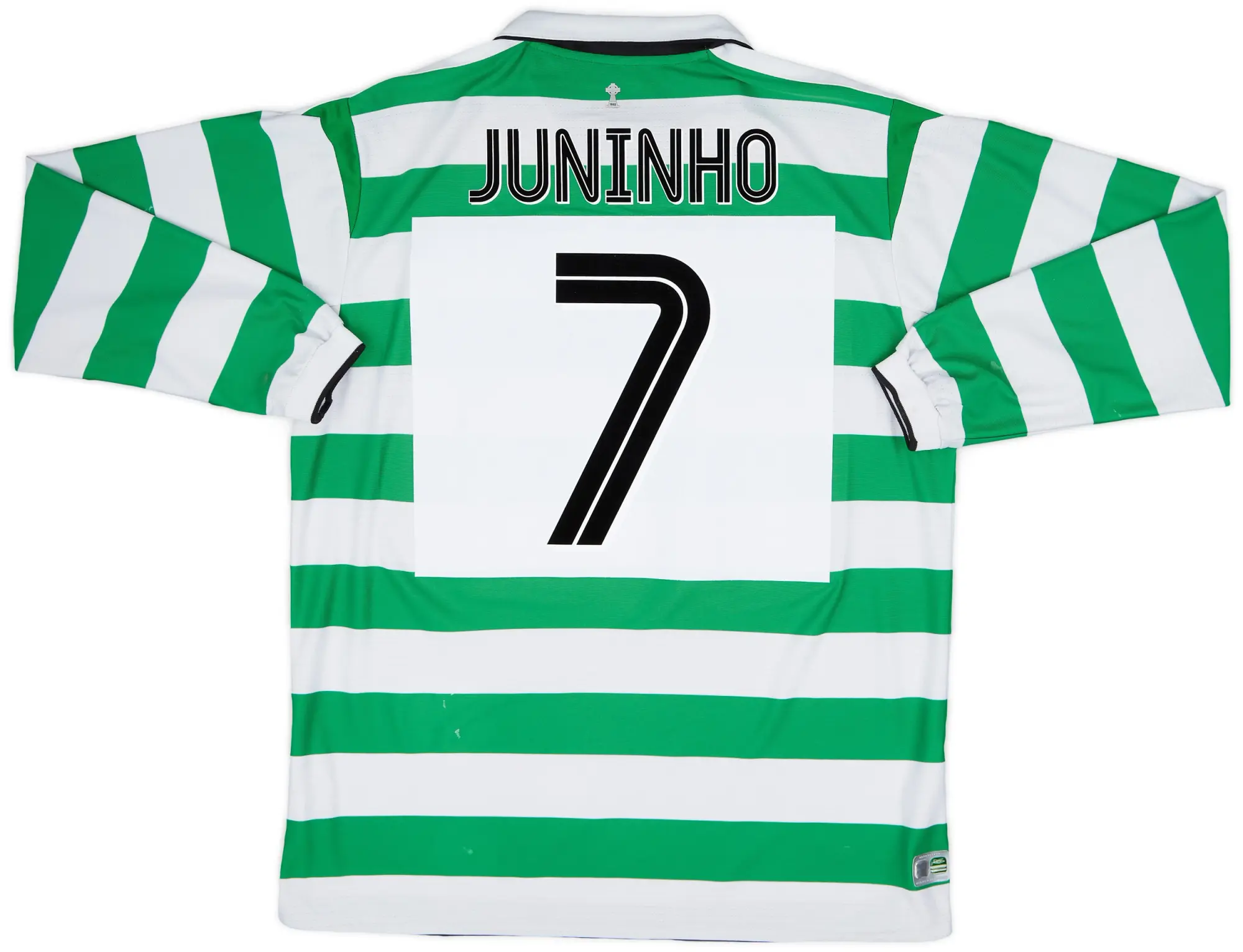 Umbro 2004-05 Celtic Home L/S Shirt Juninho #7 - 4/10 - (XL)