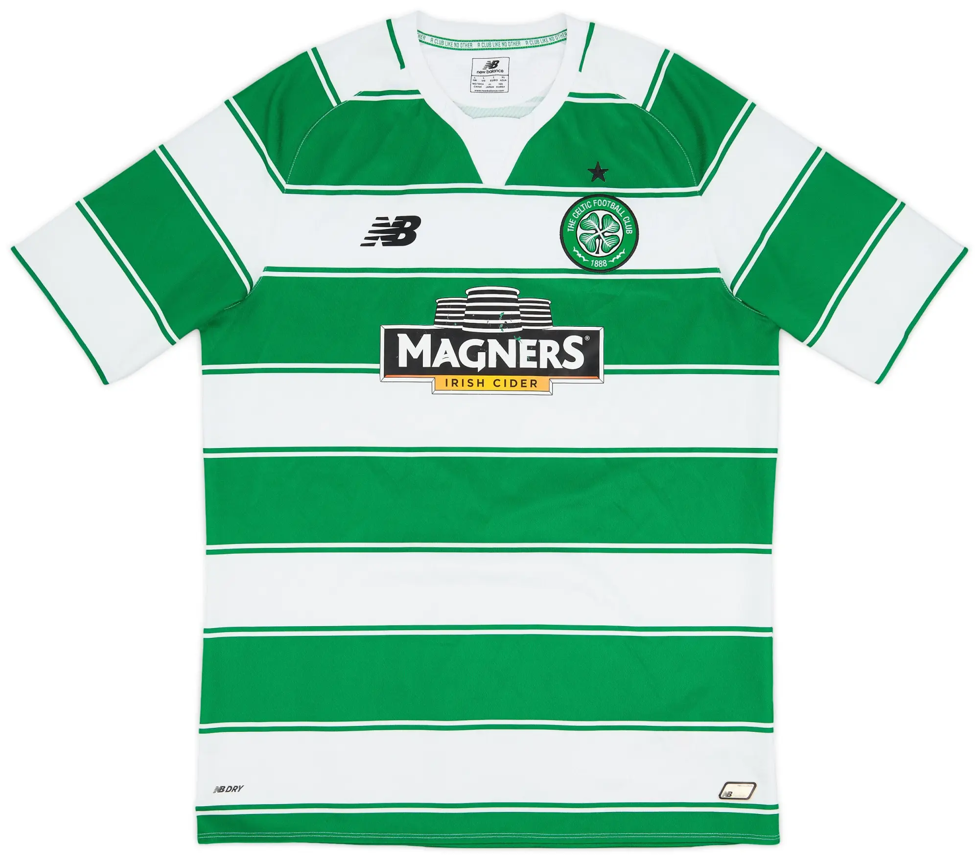 NewBalance 2015-16 Celtic Home Shirt - 7/10 - (L)