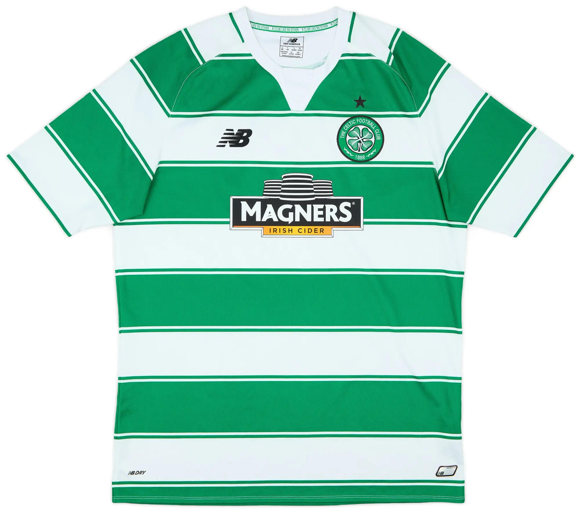 NewBalance 2015-16 Celtic Home Shirt - 7/10 - (L)