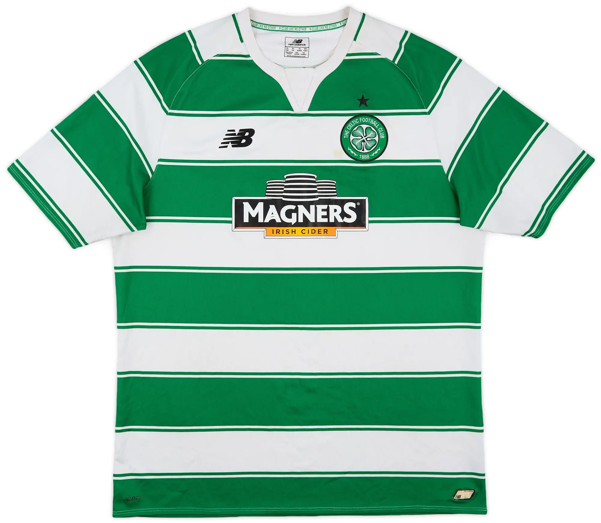 NewBalance 2015-16 Celtic Home Shirt - 5/10 - (XL)