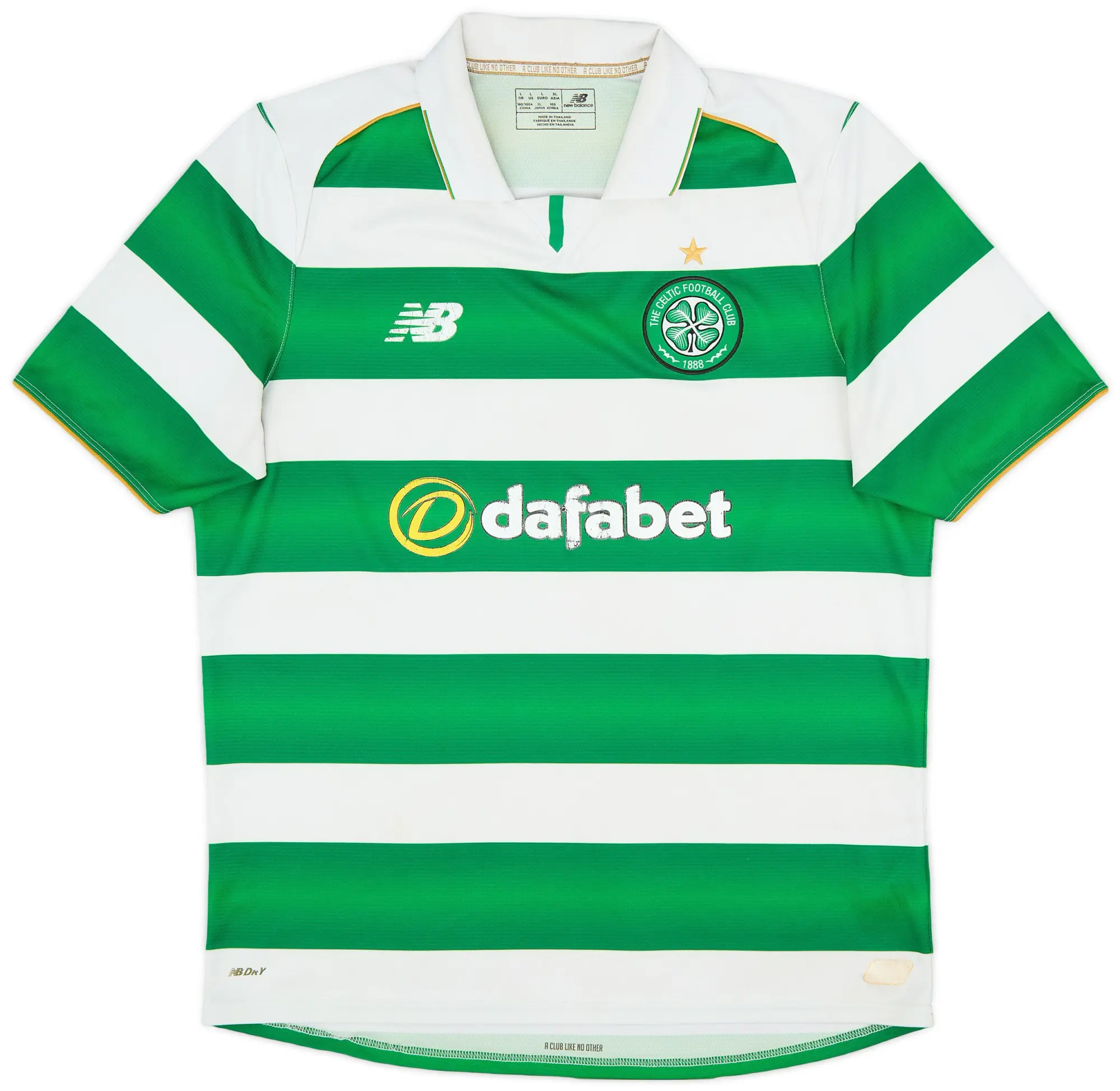 NewBalance 2016-17 Celtic Home Shirt - 5/10 - (L)