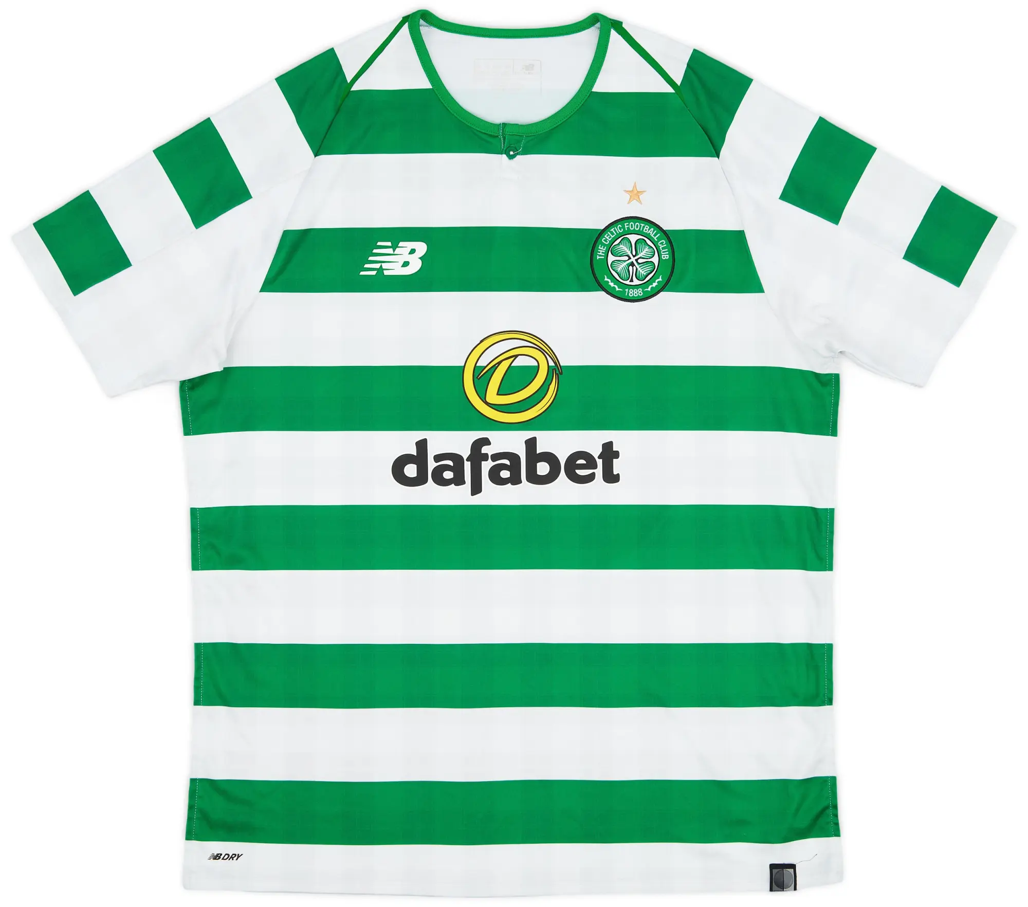 NewBalance 2018-19 Celtic Home Shirt - 9/10 - (L)