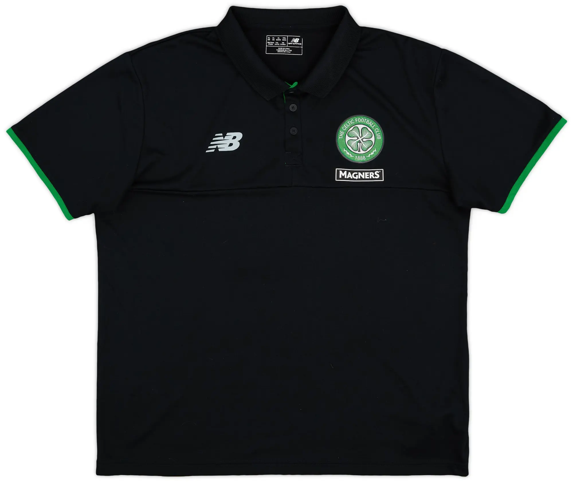 2016-17 Celtic New Balance Polo Shirt - 9/10 - (XL)