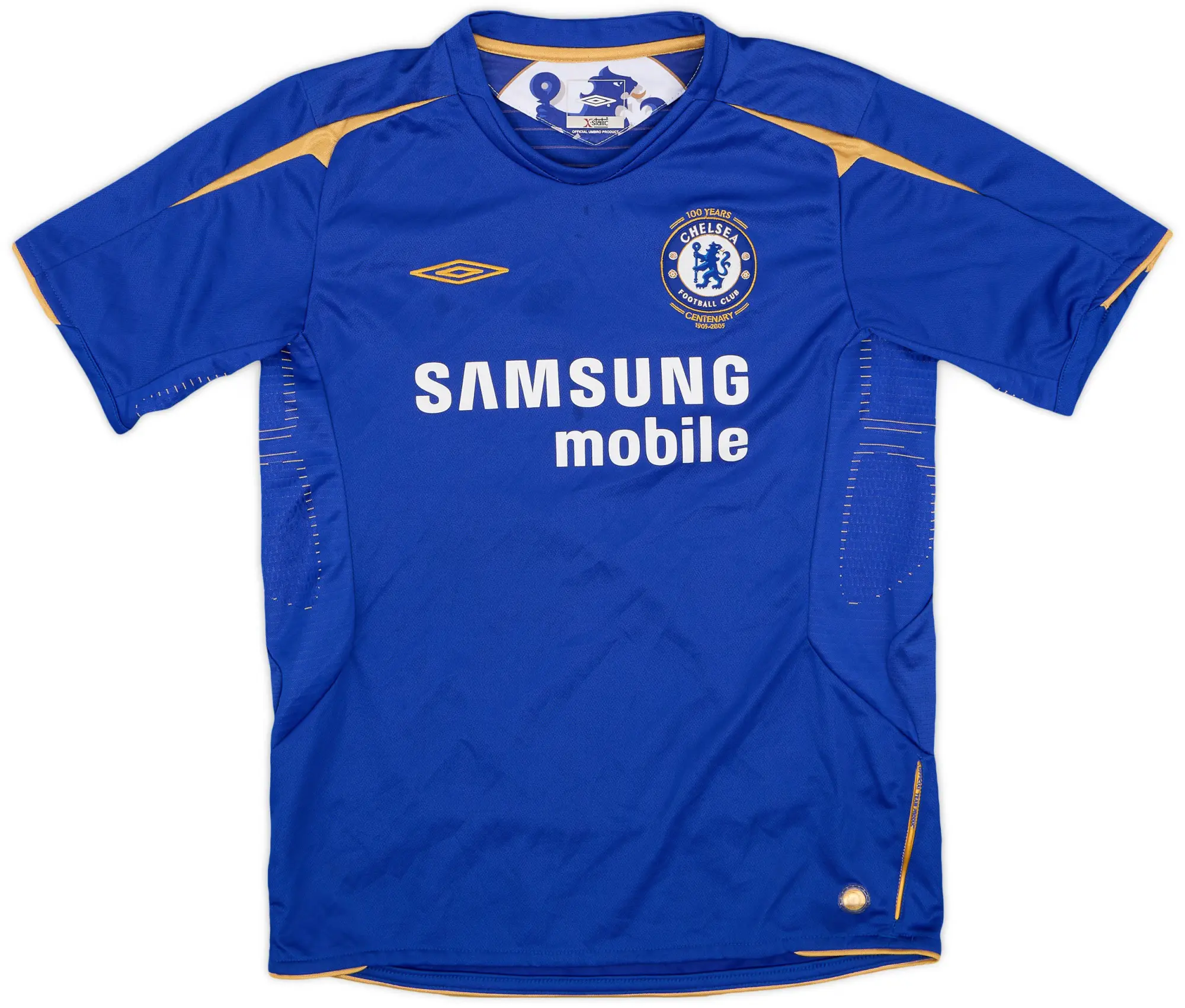 Umbro 2005-06 Chelsea Centenary Home Shirt - 6/10 - (L.Boys)