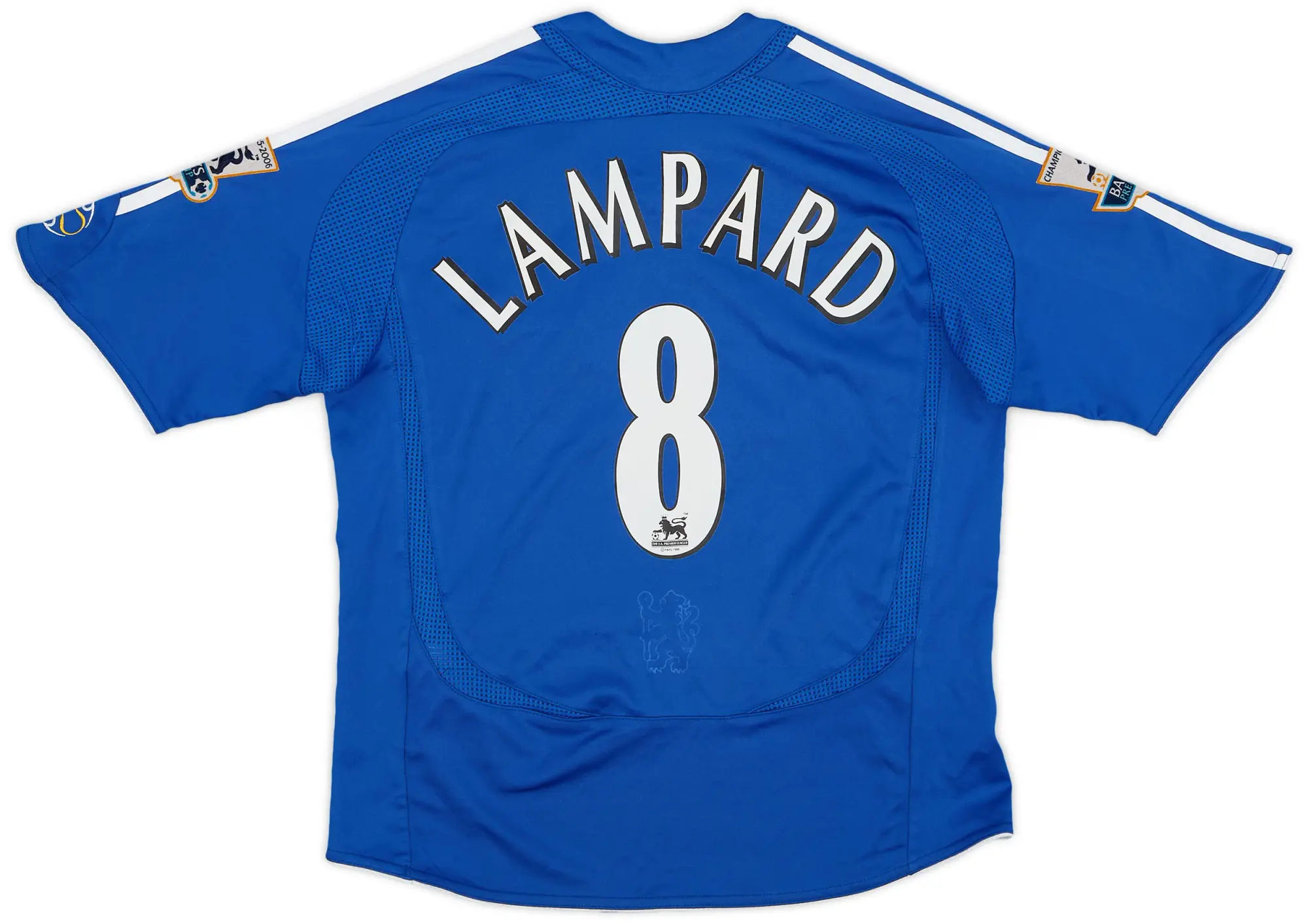 adidas 2006-08 Chelsea Signed Home Shirt Lampard #8 - 8/10 - (S.Boys)