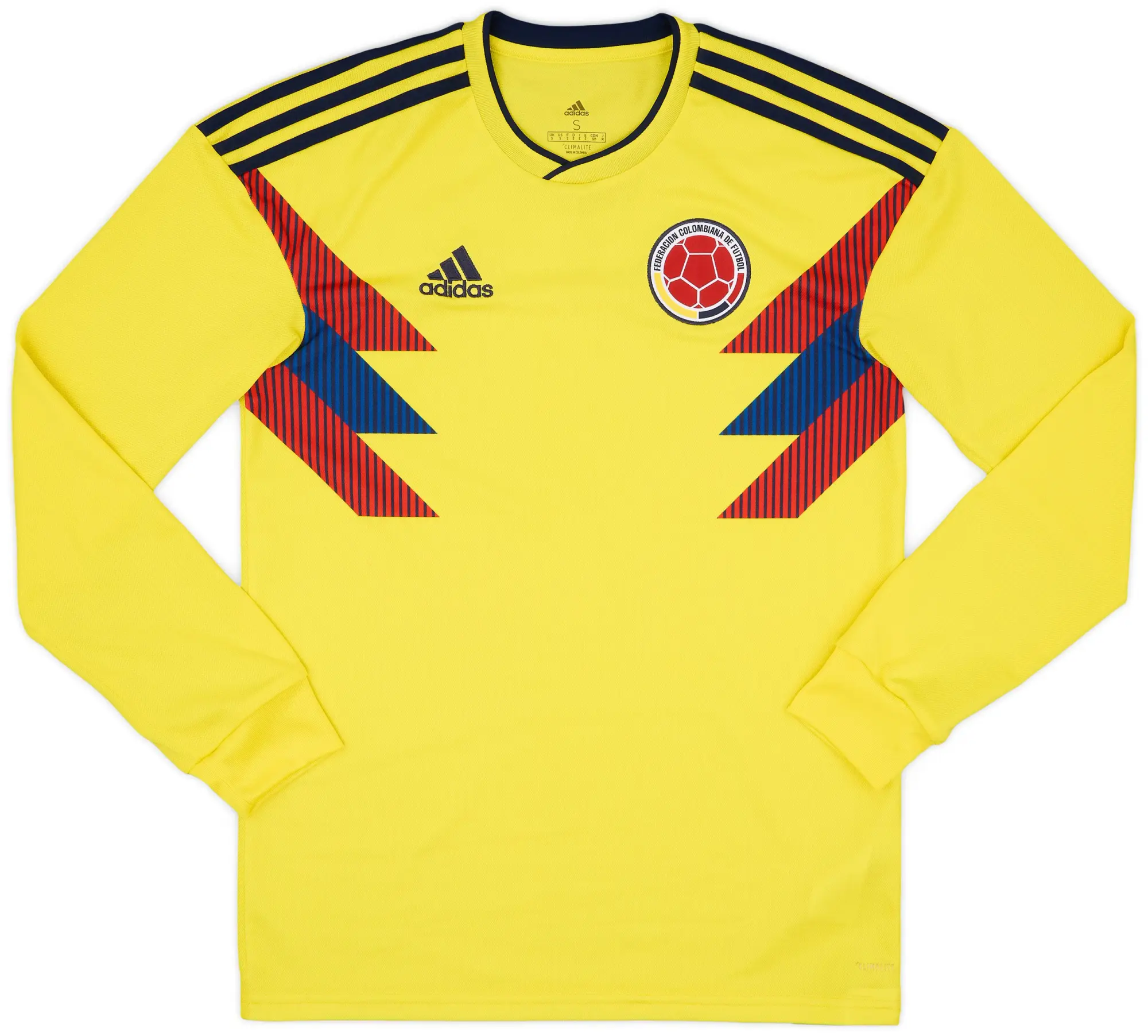 adidas 2018-19 Colombia Home L/S Shirt - 9/10 - (S)