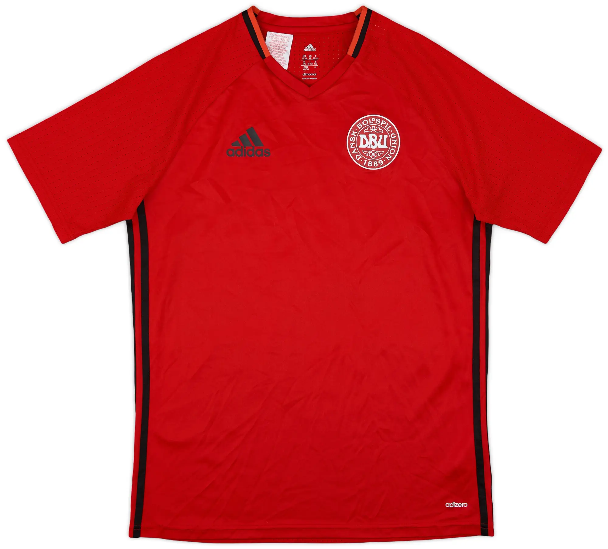 adidas 2015-16 Denmark adizero Training Shirt - 8/10 - (XL.Boys)