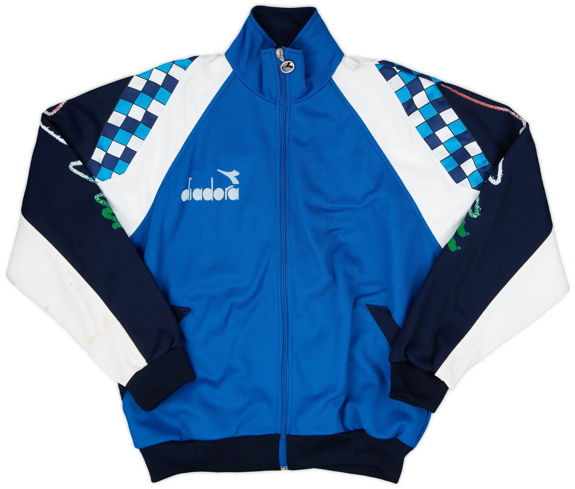 1990 Diadora Template Track Jacket (Italy) - 6/10 - (L)