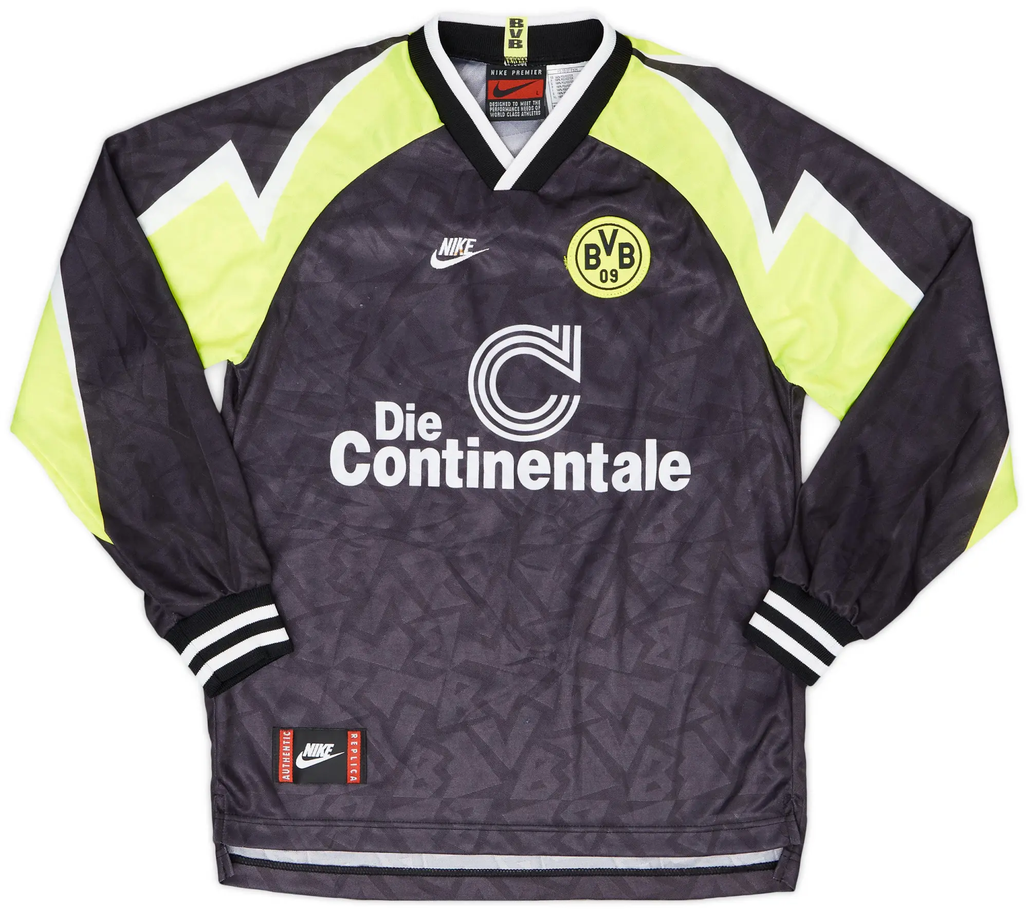 Nike 1995-96 Borussia Dortmund Away L/S Shirt - 6/10 - (L.Boys)