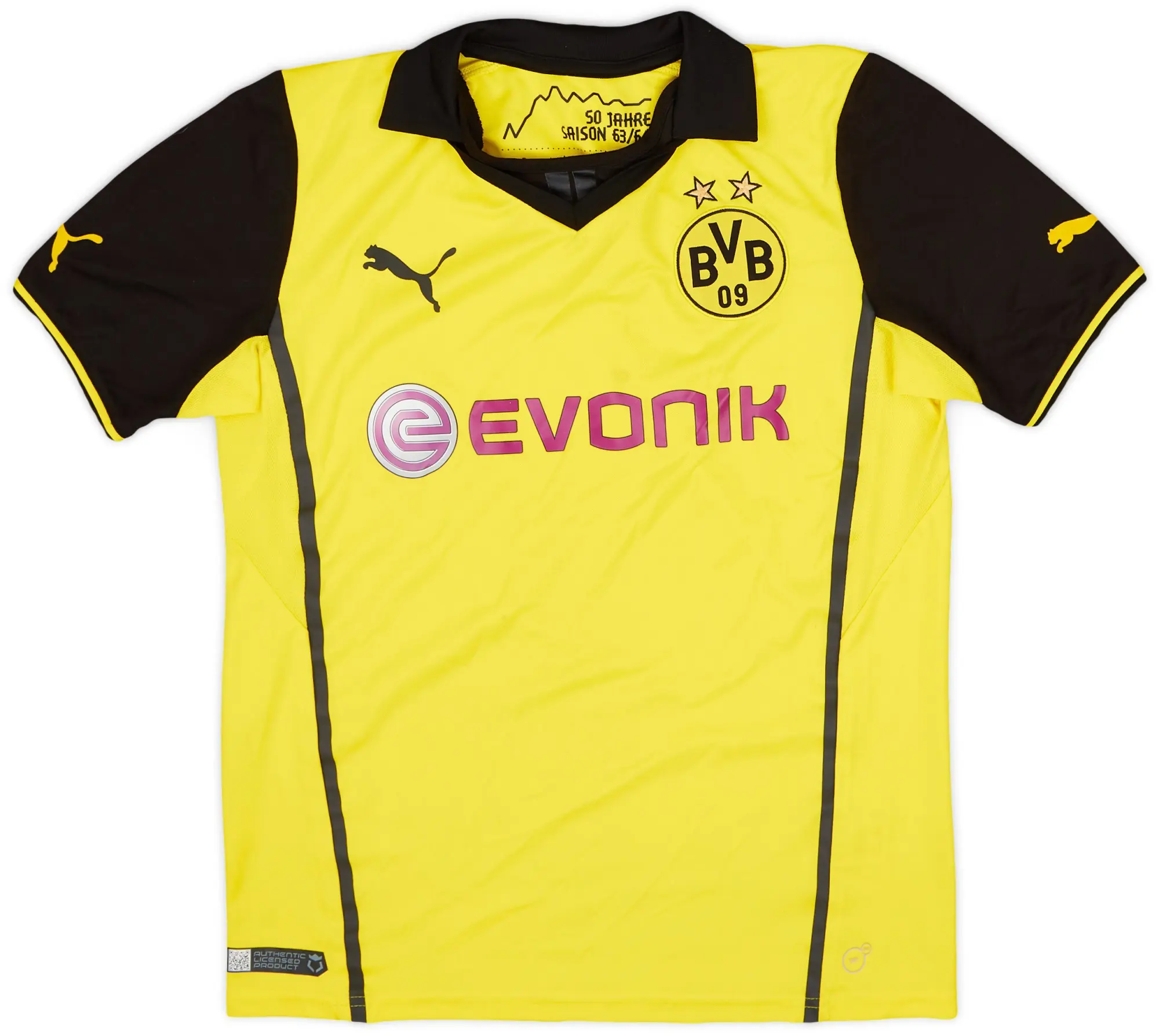 Puma 2013-14 Dortmund CL Home Shirt - 6/10 - (L.Boys)