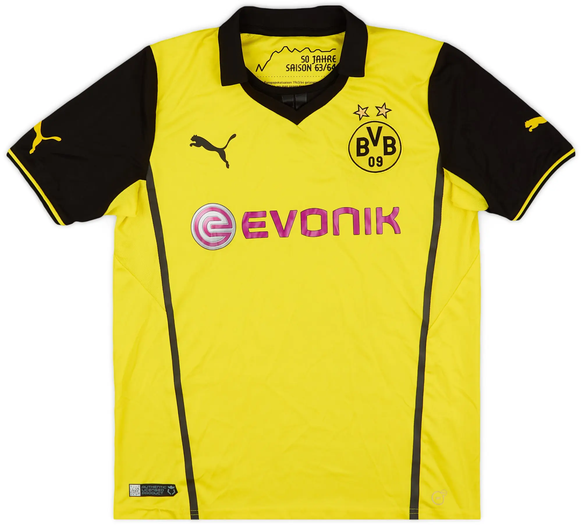 Puma 2013-14 Dortmund CL Home Shirt - 8/10 - (XL.Boys)