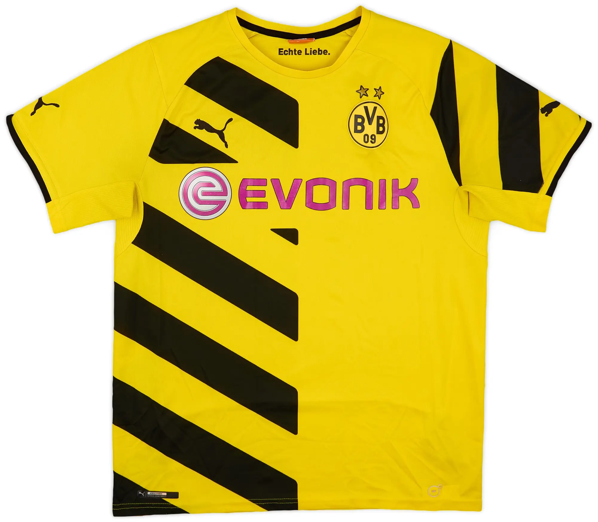 Puma 2014-15 Borussia Dortmund Home Shirt - 8/10 - (L)