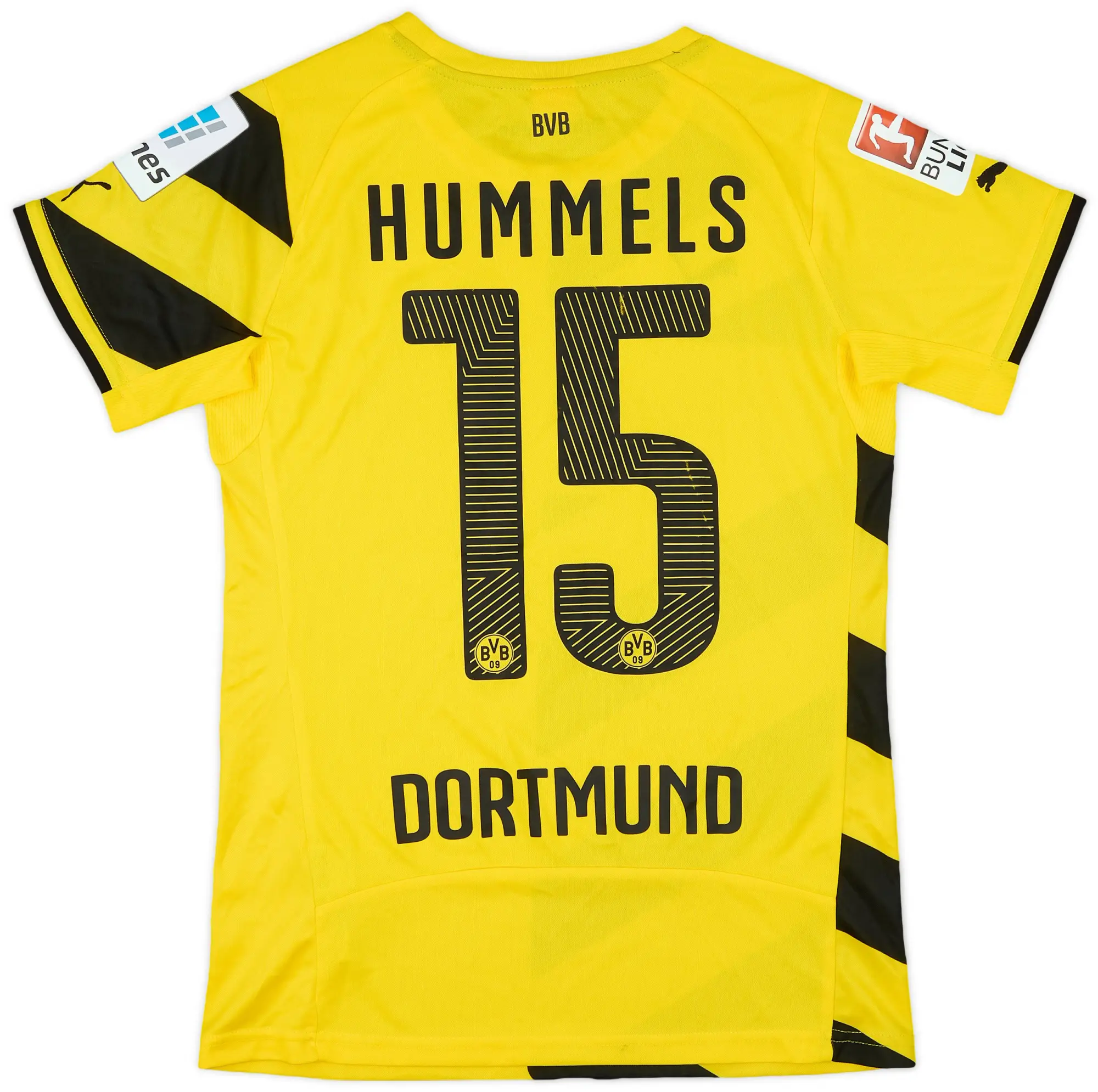 Puma 2014-15 Borussia Dortmund Home Shirt Hummels #15 - 8/10 - (Women's S)