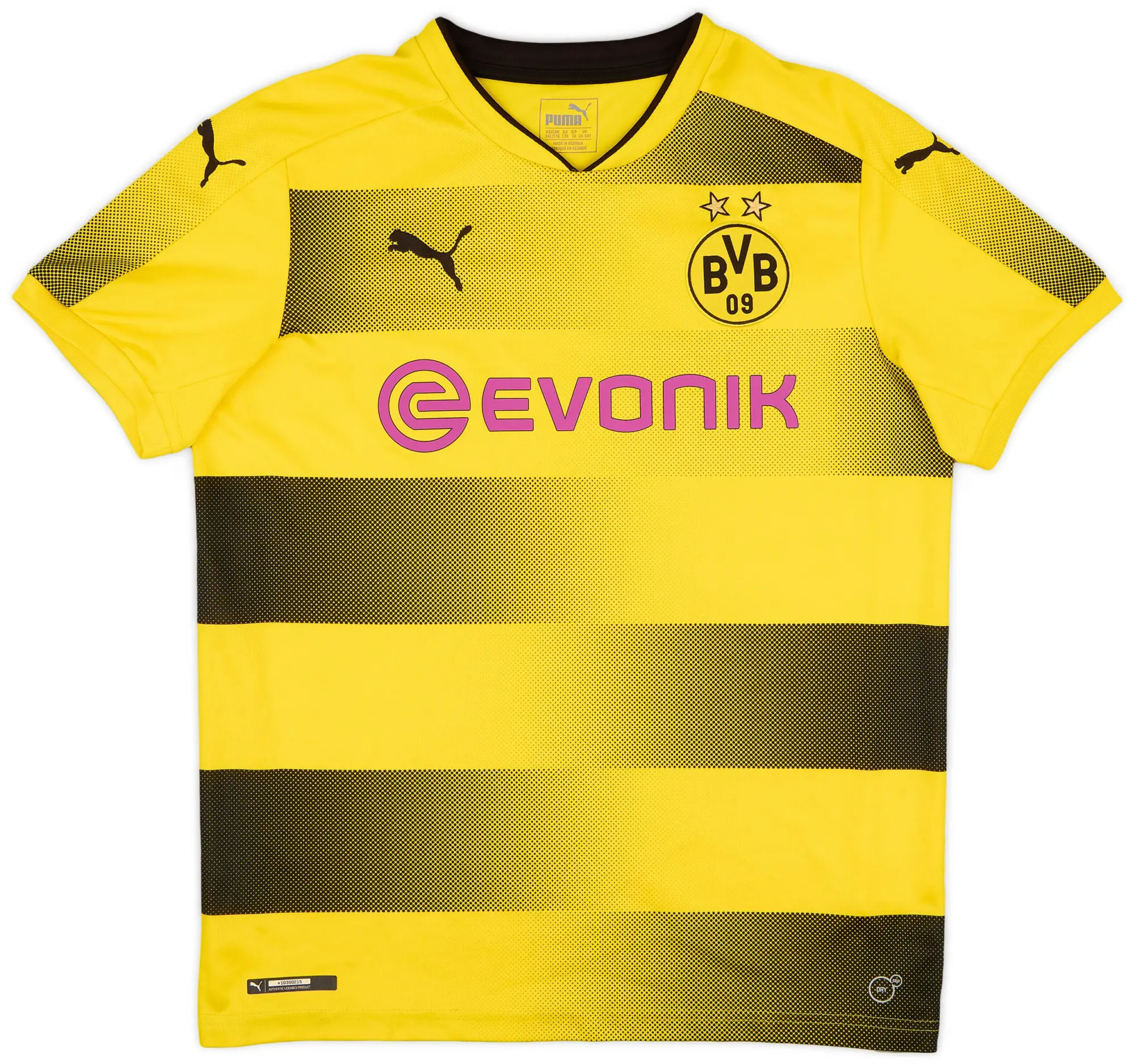 Puma 2017-18 Borussia Dortmund Home Shirt - 9/10 - (XL.Boys)