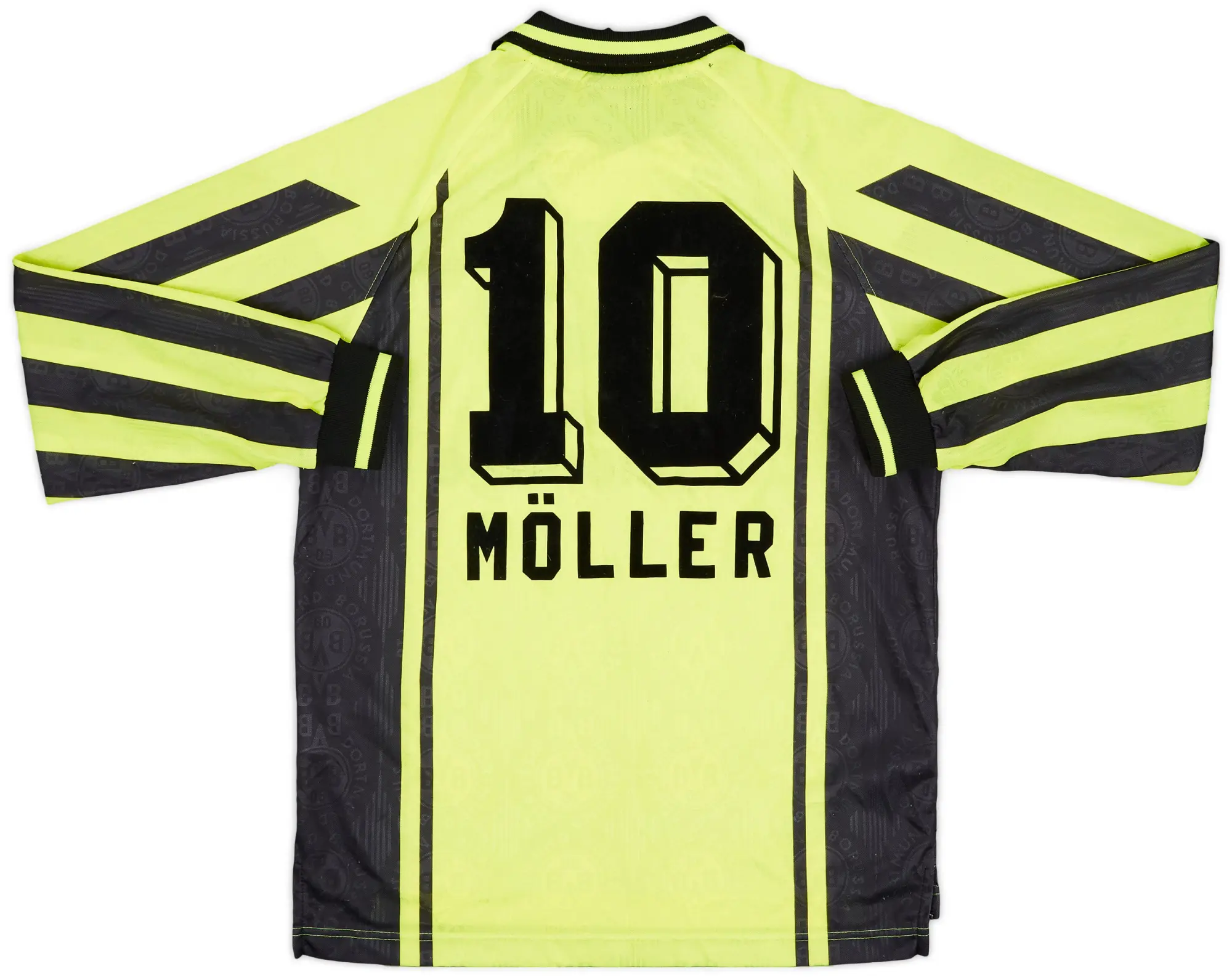 Nike 1996-97 Borussia Dortmund Home L/S Shirt Moller #10 - 8/10 - (XL.Boys)