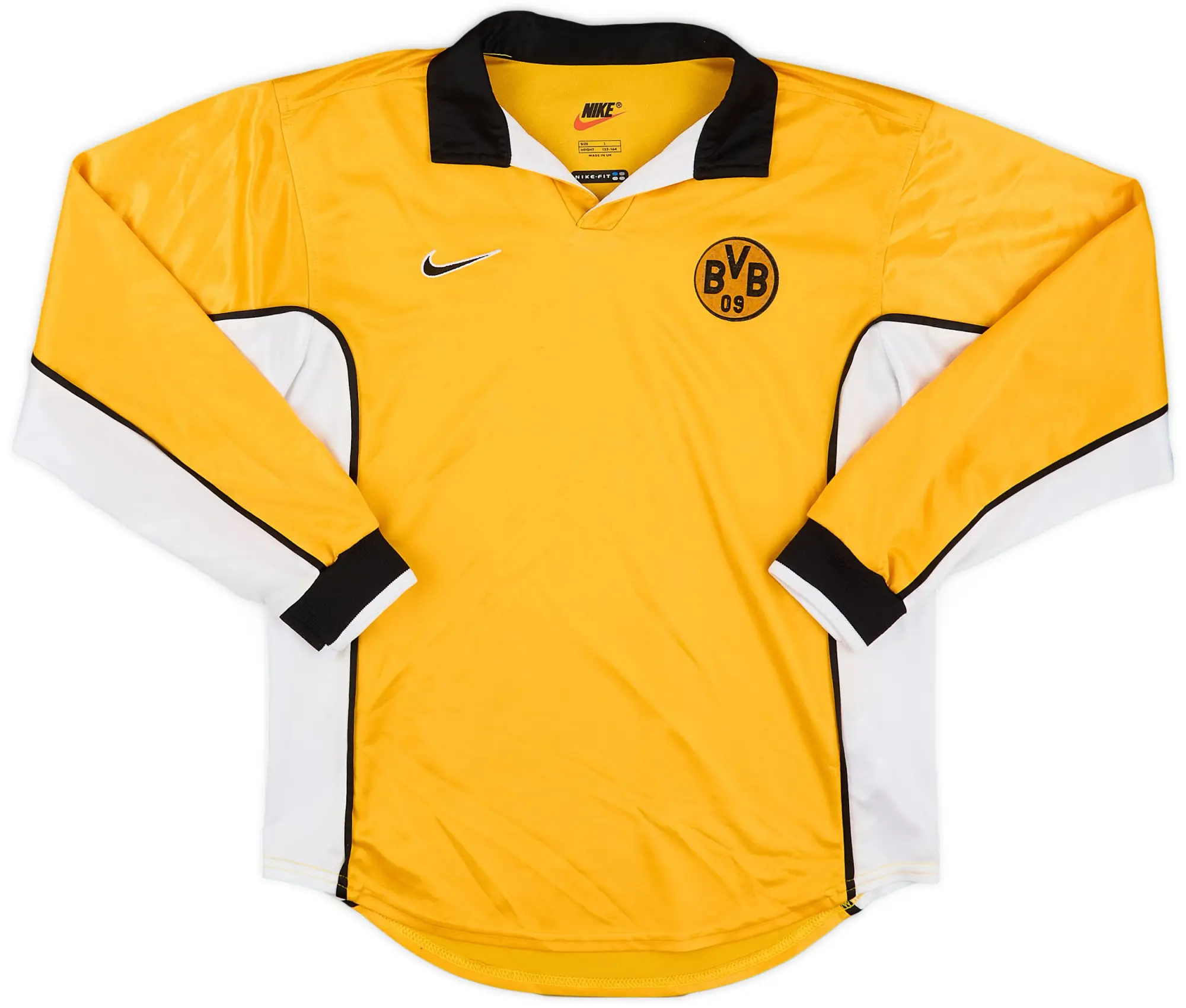 Nike 1998-00 Borussia Dortmund Home L/S Shirt - 8/10 - (L.Boys)