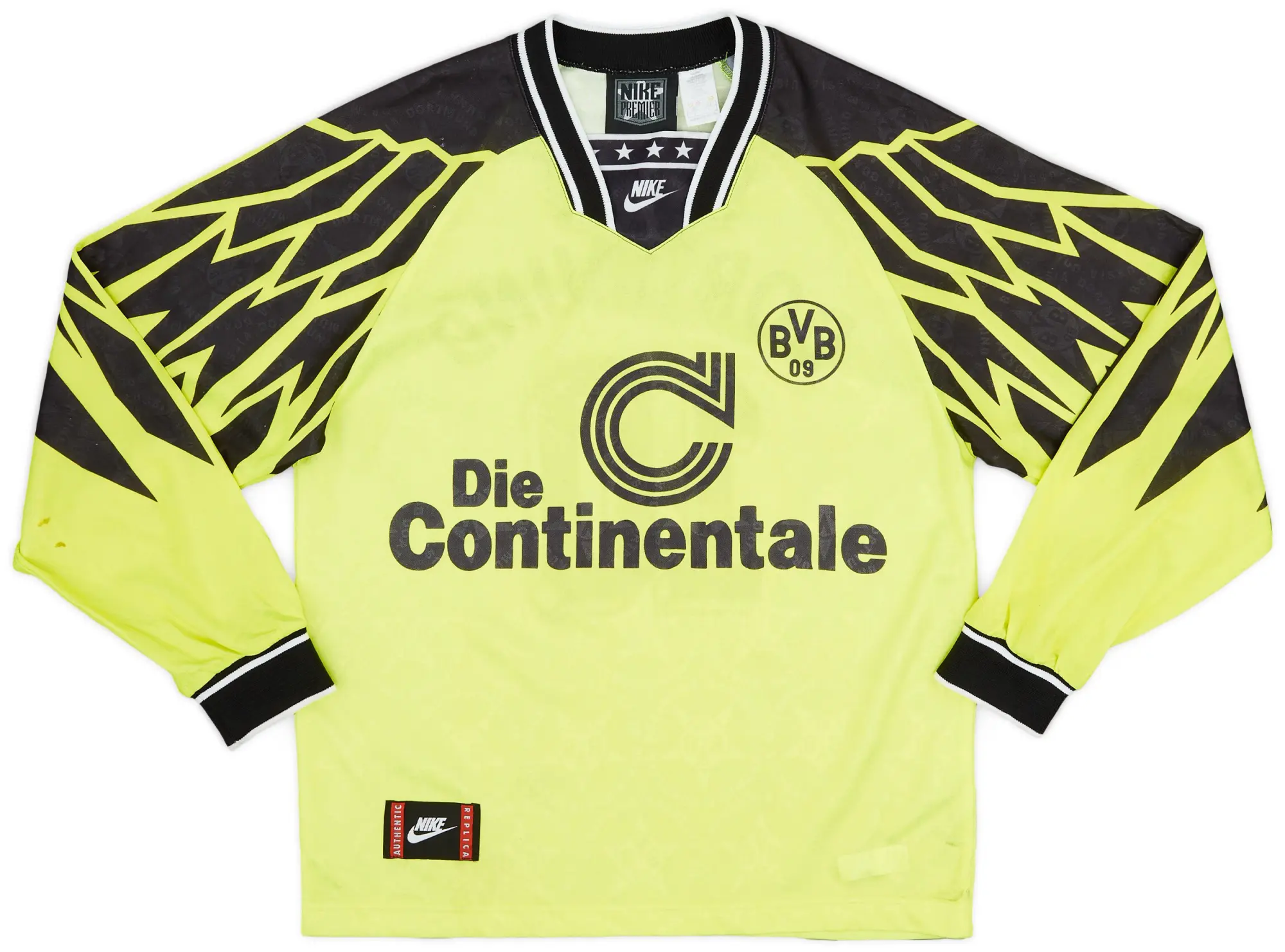 Nike 1994-95 Borussia Dortmund Home L/S Shirt #10 - 8/10 - (S)