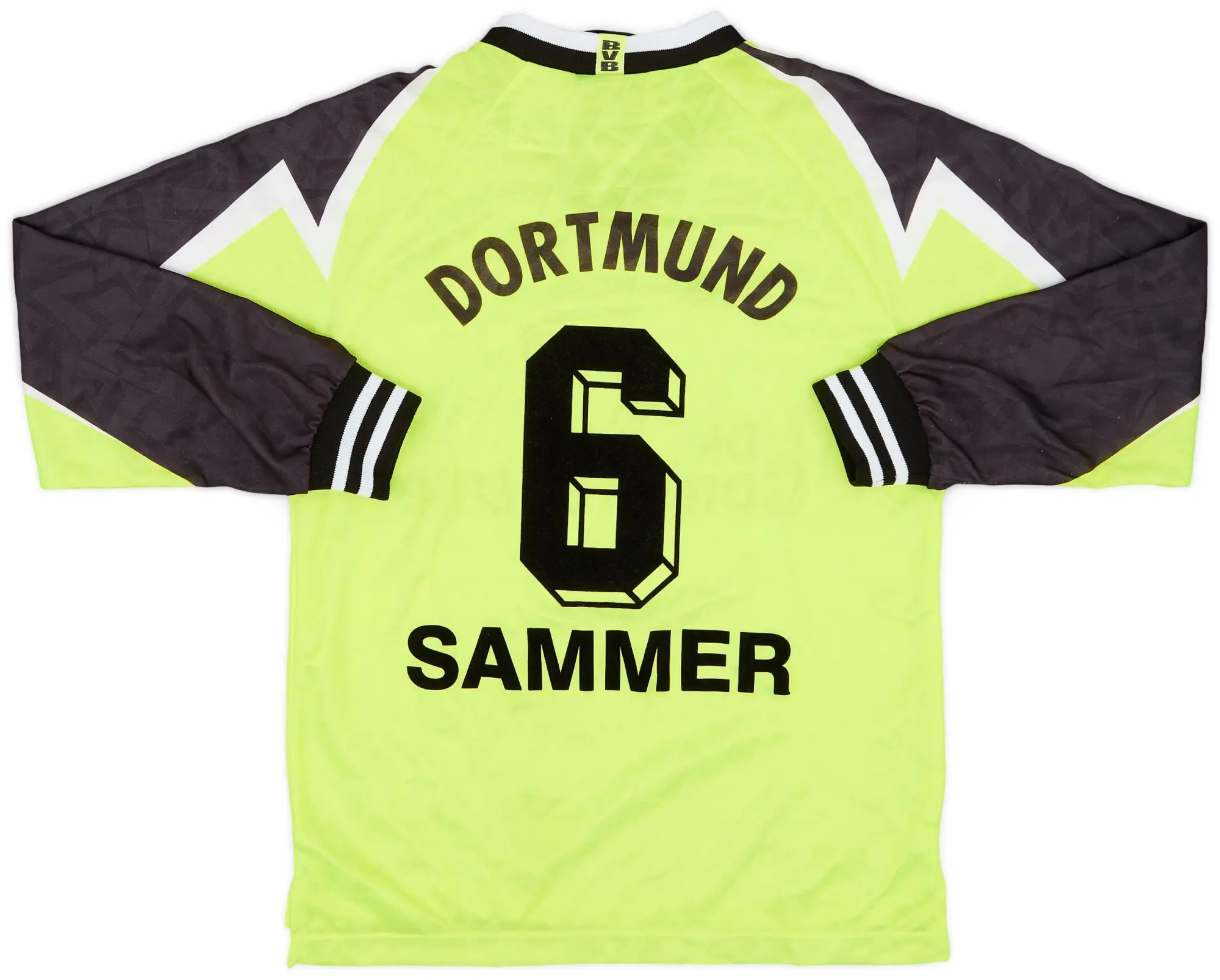 Nike 1995-96 Borussia Dortmund Home L/S Shirt Sammer #6 - 9/10 - (L.Boys)