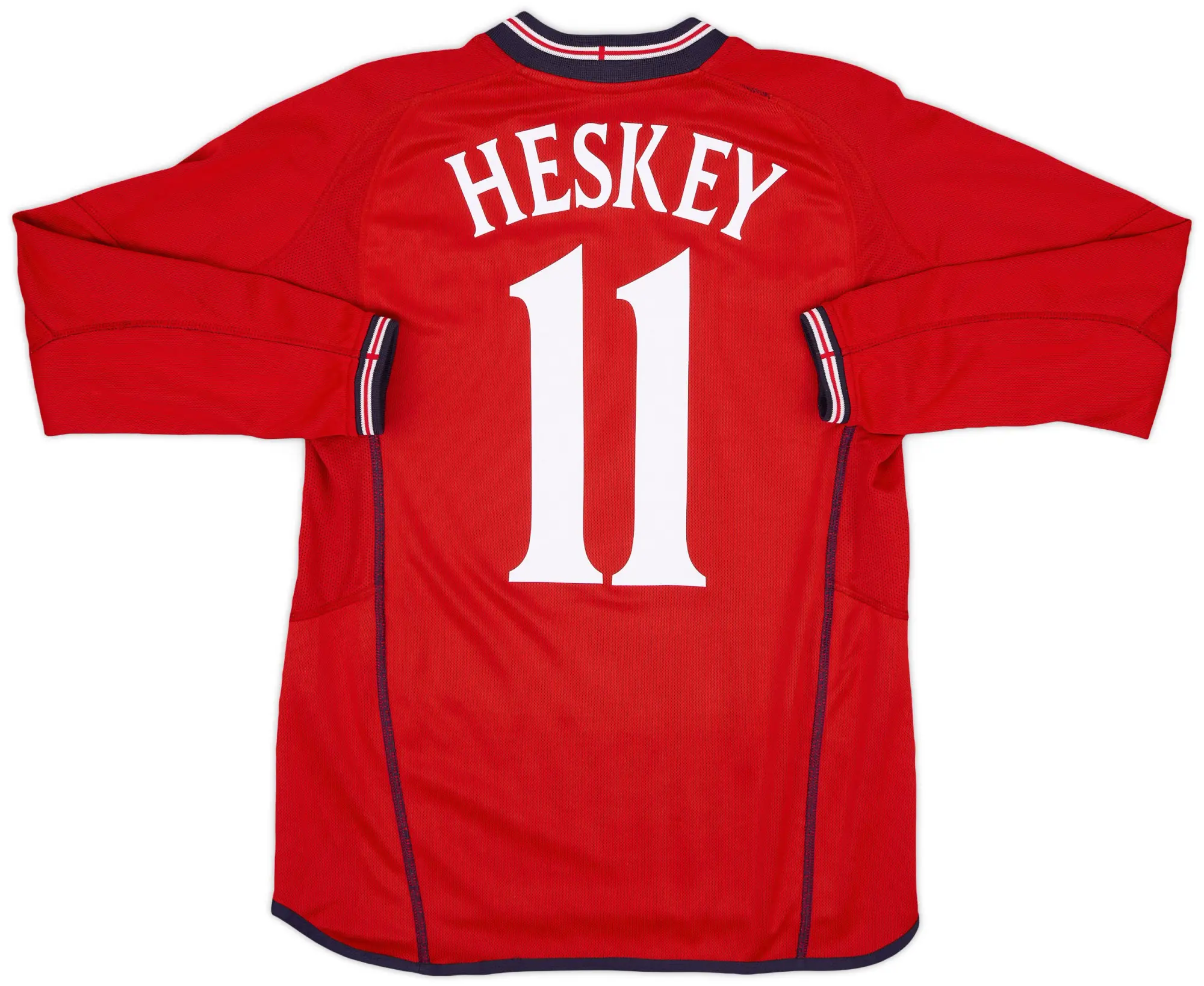 Umbro 2002-04 England Away L/S Shirt Heskey #11 - 8/10 - (S)