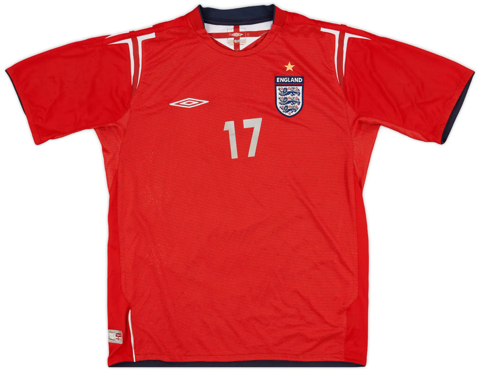 Umbro 2004-06 England Away Shirt #17 - 6/10 - (L)