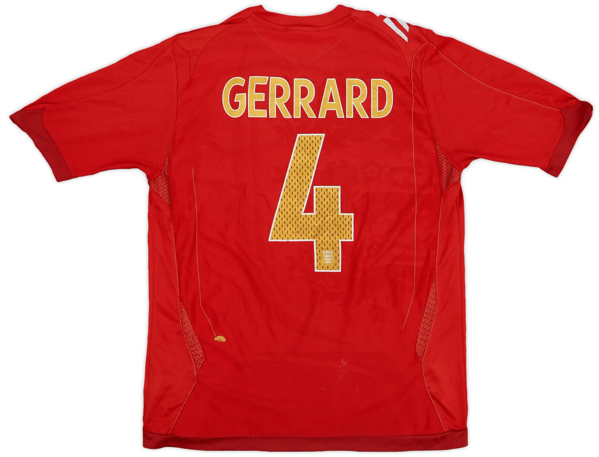 Umbro 2006-08 England Away Shirt Gerrard #4 - 7/10 - (M)
