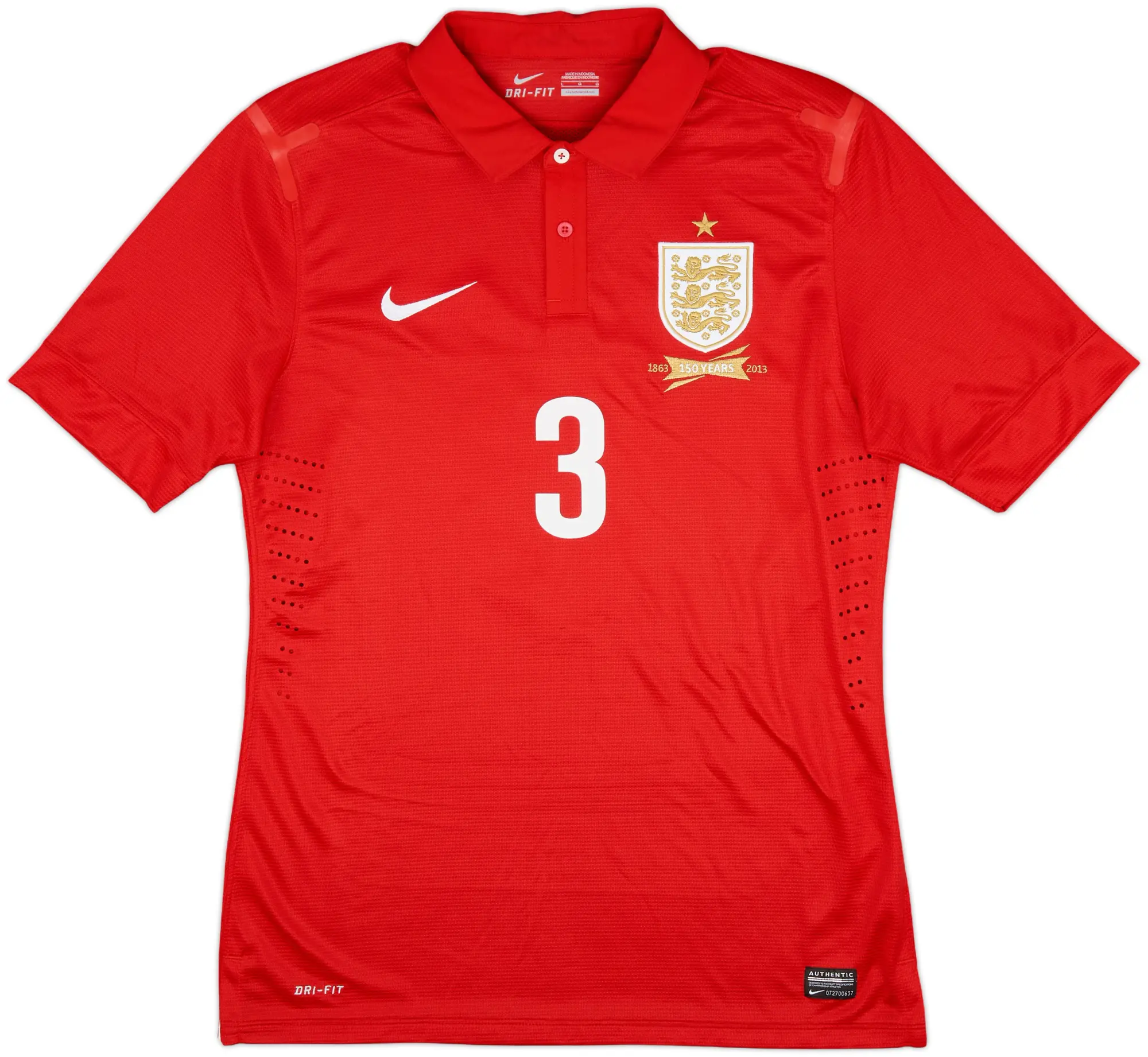 Nike 2013 England Player Issue Away 150th Anniversary Shirt - 8/10 - (XL)