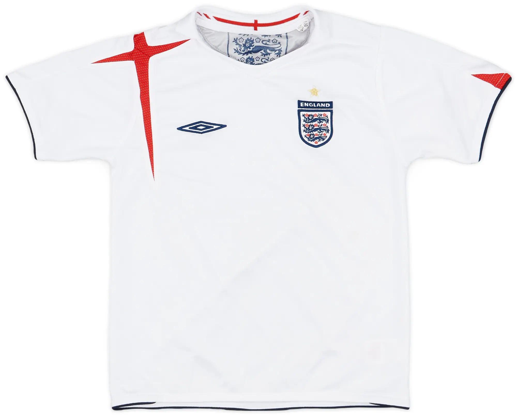 Umbro 2005-07 England Home Shirt - 7/10 - (S.Boys)