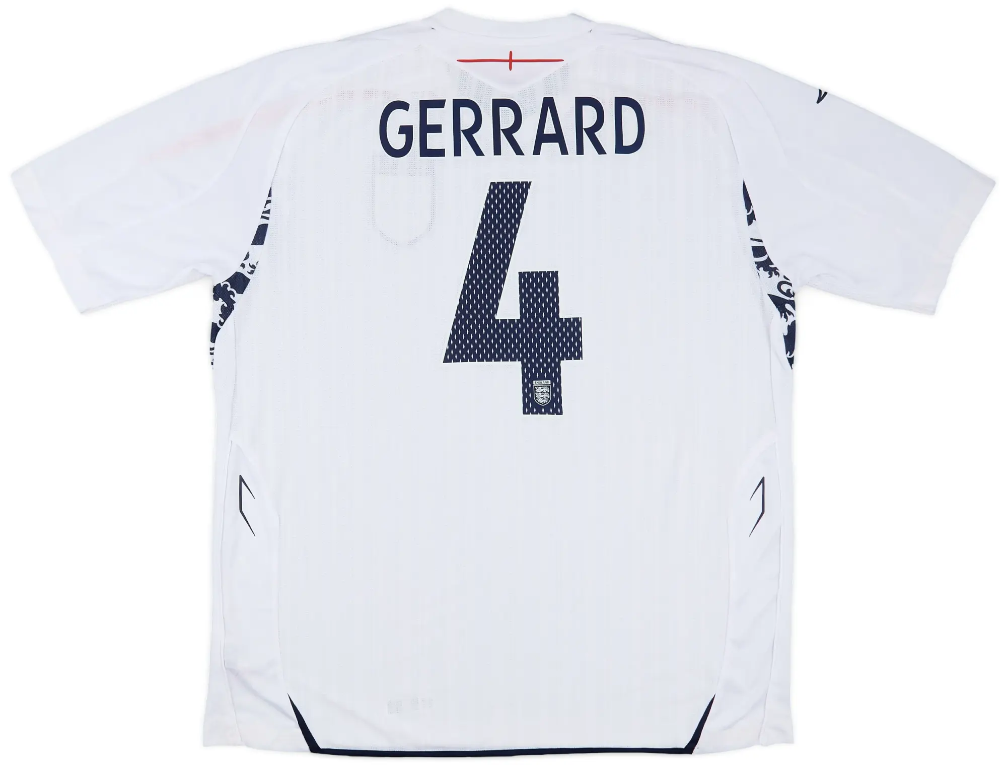Umbro 2007-09 England Home Shirt Gerrard #4 (XXL)